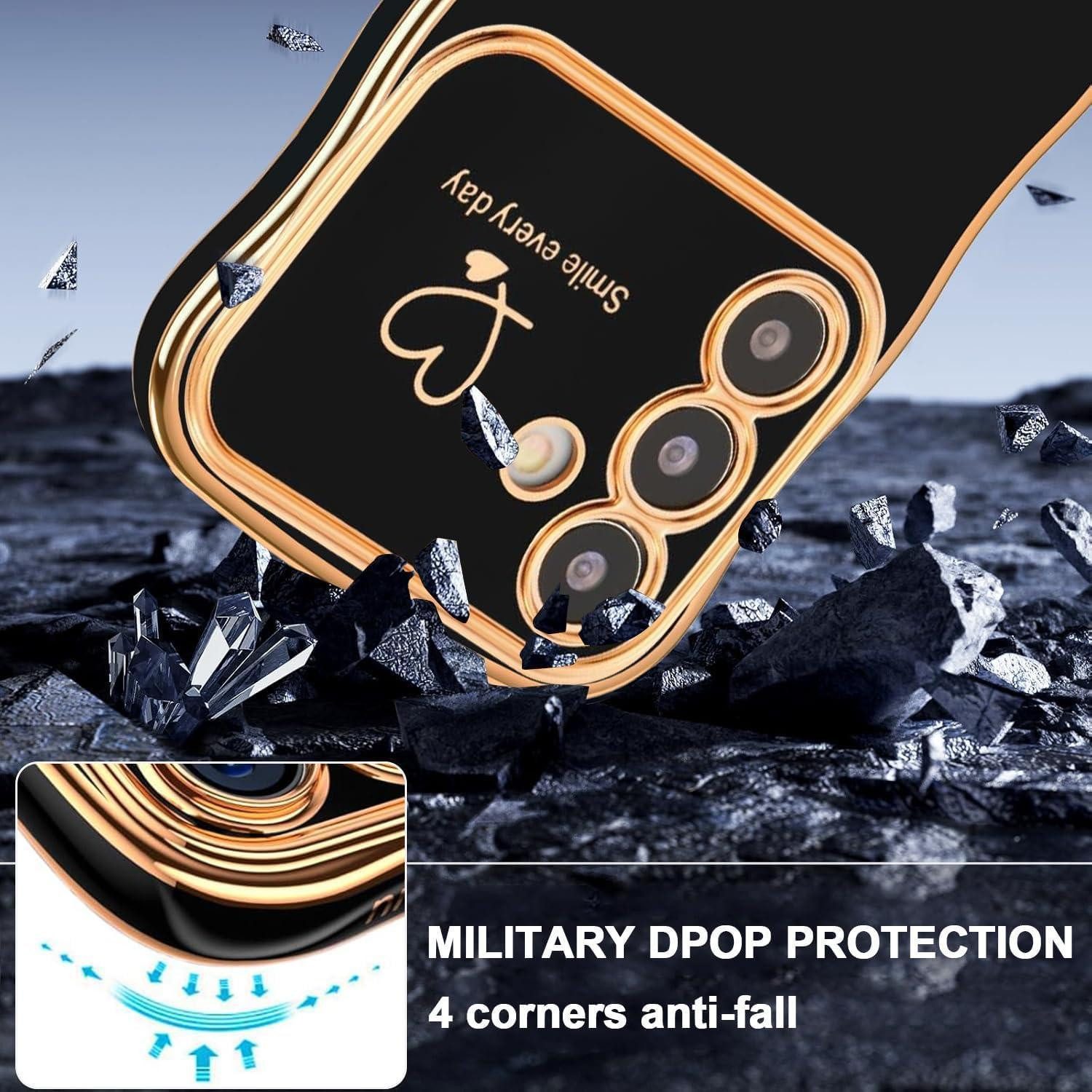 LuxusKollektion Handyhülle Handyhülle A56 5G Silikon Kameraschutz Samsung Galaxy A56 5G Schwarz – Bild 5 von 5