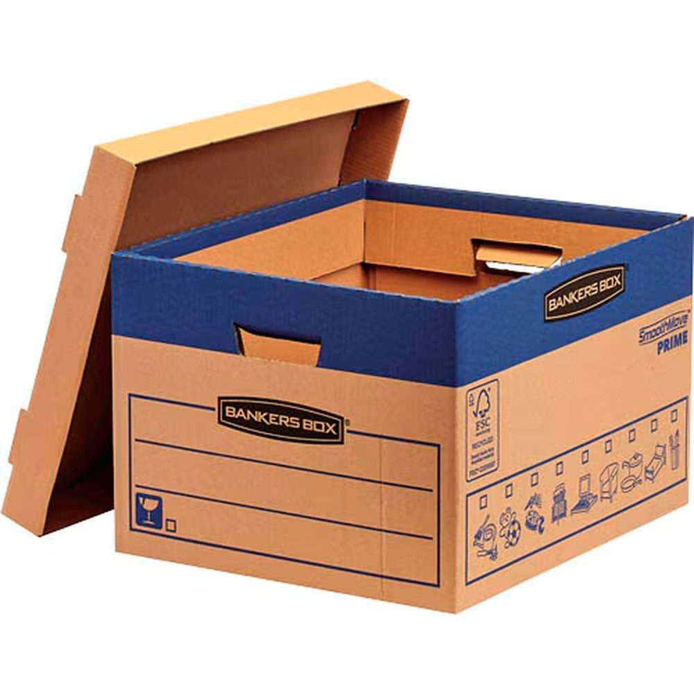 FELLOWES Umzugskarton 10 Bankers Box Umzugskartons SmoothMove Prime