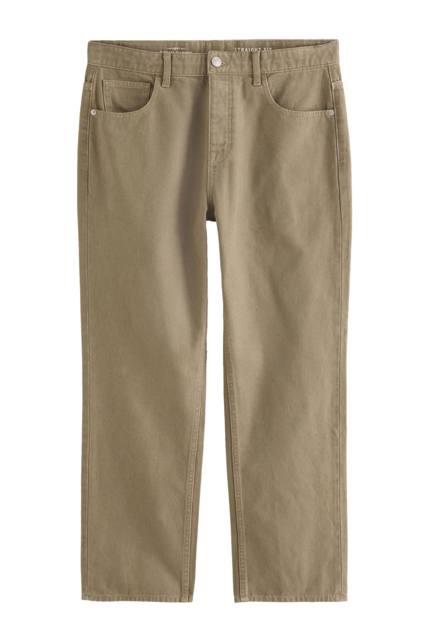 Straight-Jeans Straight Fit Jeans aus Canvas-Denim