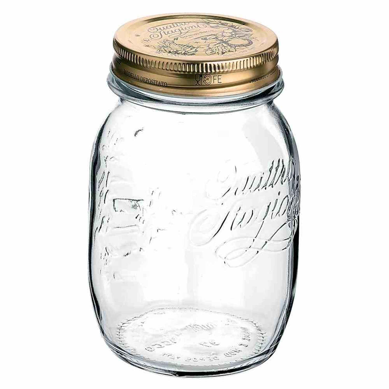 Einmachglas Glas "Quattro Stagioni" 500 ml mit Deckel 70 mm Ø