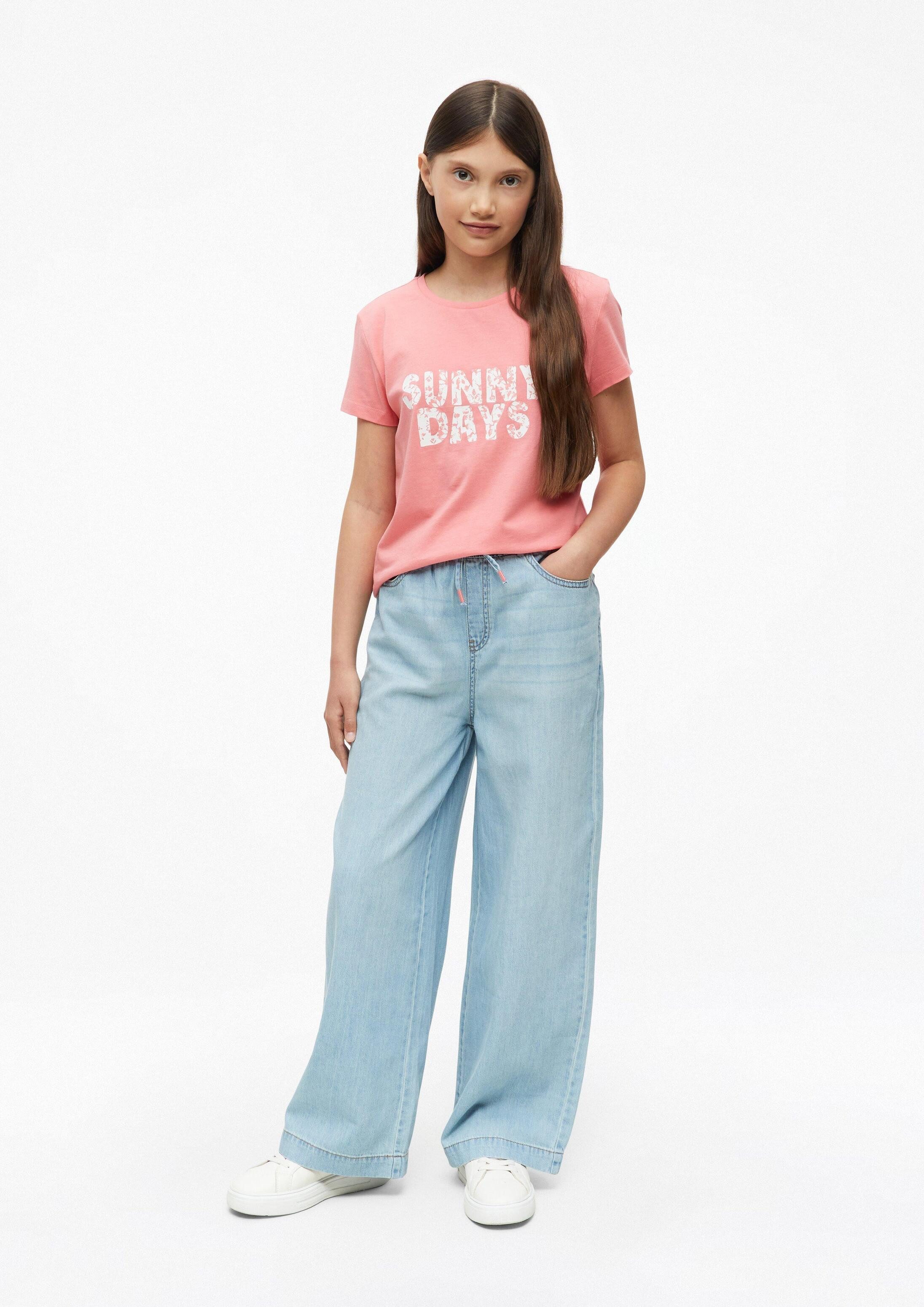 s.Oliver Weite Jeans Jeans-Hose WIDE LEG Jeans WIDE LEG / Regular Fit / High Rise / Wide Leg / Elastikbund – Bild 3 von 4