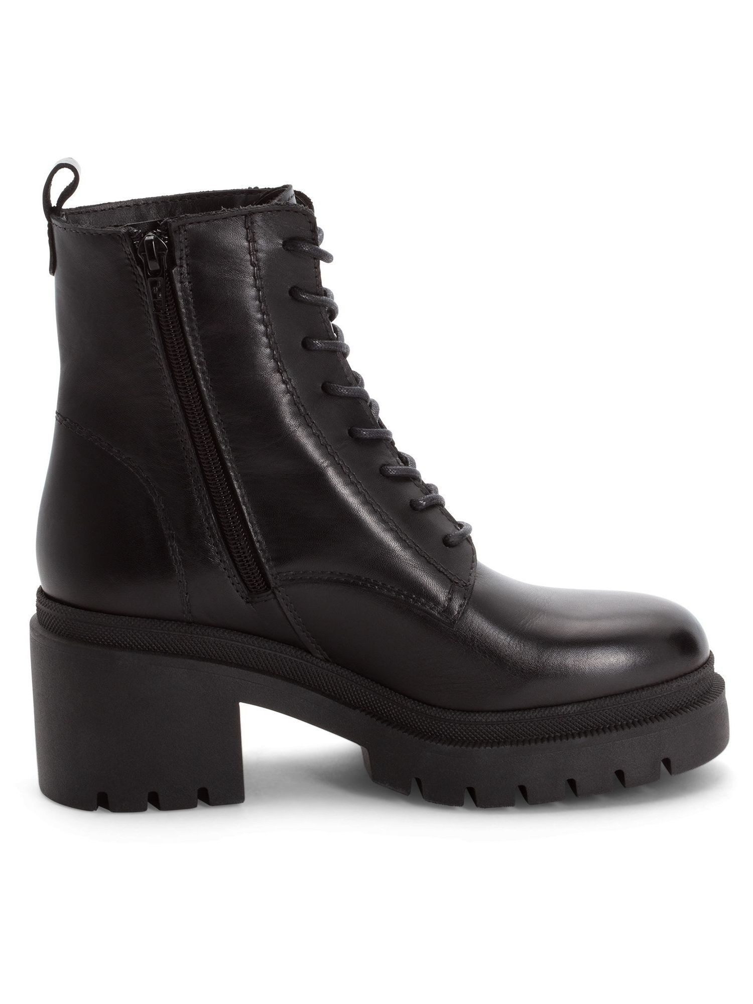 Tamaris TOUCH-IT aus Leder Blockabsatz 1-25275-45 Schnürstiefelette TOUCH-IT