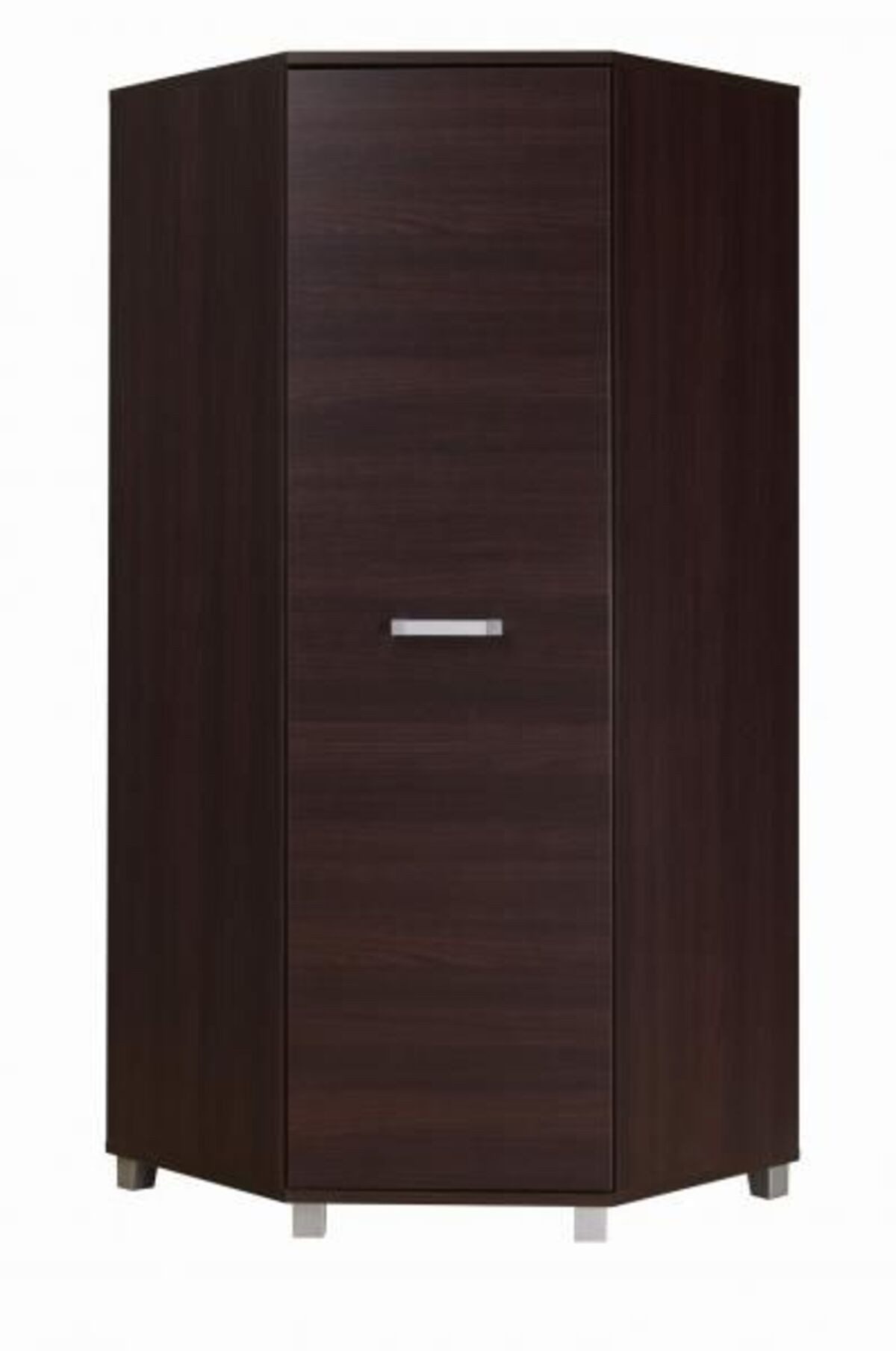 MOEBLO Eckschrank NURO N34 (Praktischer und eleganter Eckschrank, Kompakter Stauraum in modernen Farben, Schrank Garderobe Schlafzimmer) -(BxHxT):90x203x51 cm