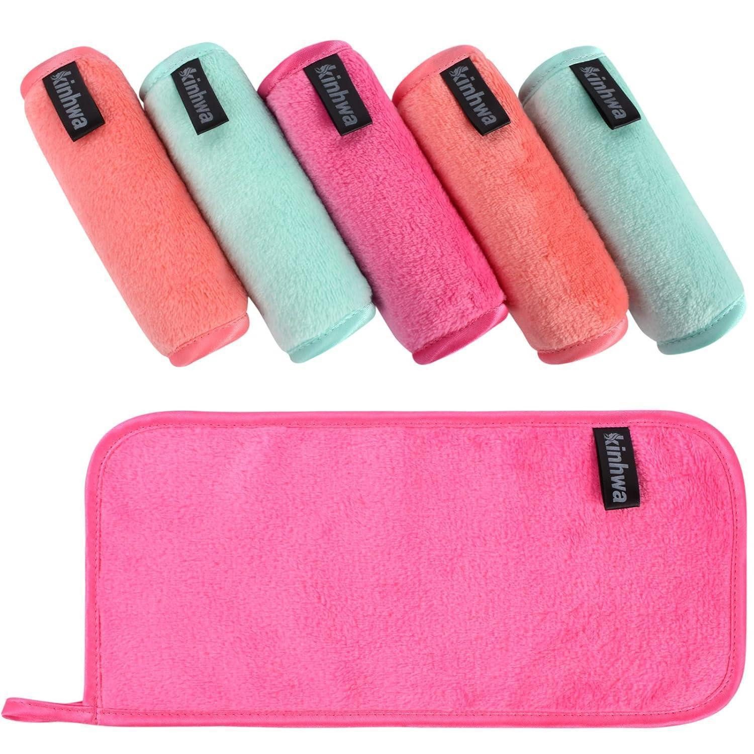 LuxusKollektion Gesichtsreinigungstücher Waschlappen Microfaser Abschminktuch mehrfarbig 1 stück (6er Pack)