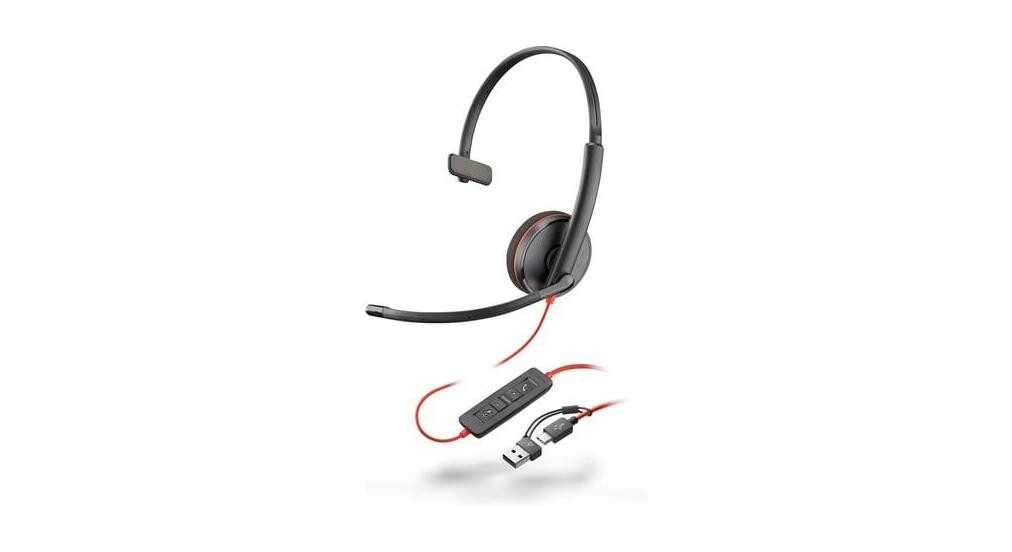 Poly Blackwire 3210 Monaurales Headset