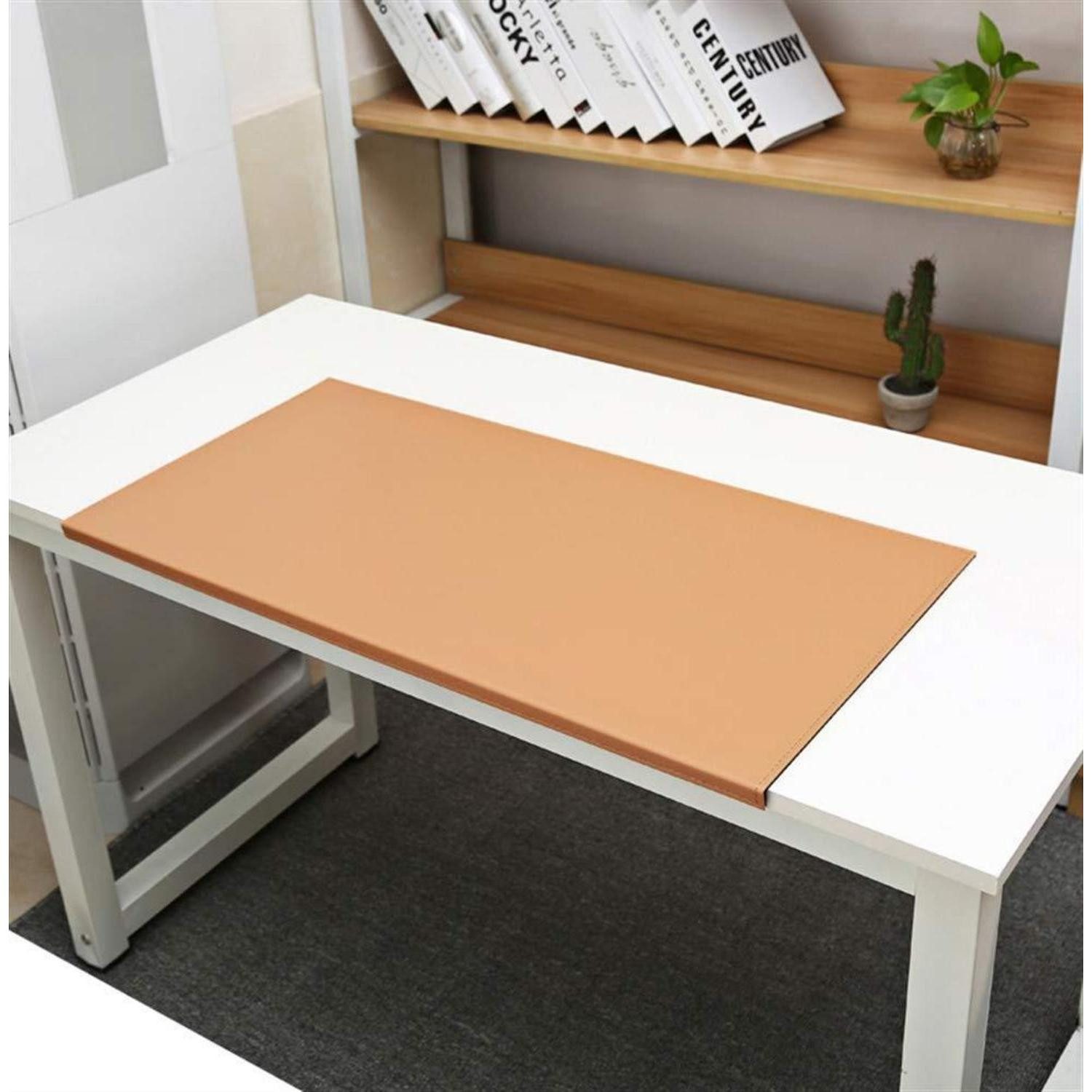 LuxusKollektion Schreibtischunterlage Schreibtischunterlage Aprikose 70x48cm in Lederoptik