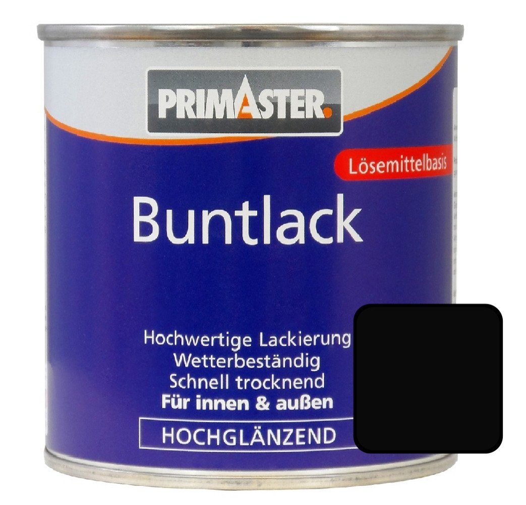 Primaster Acryl-Buntlack Primaster Buntlack RAL 9005 375 ml tiefschwarz