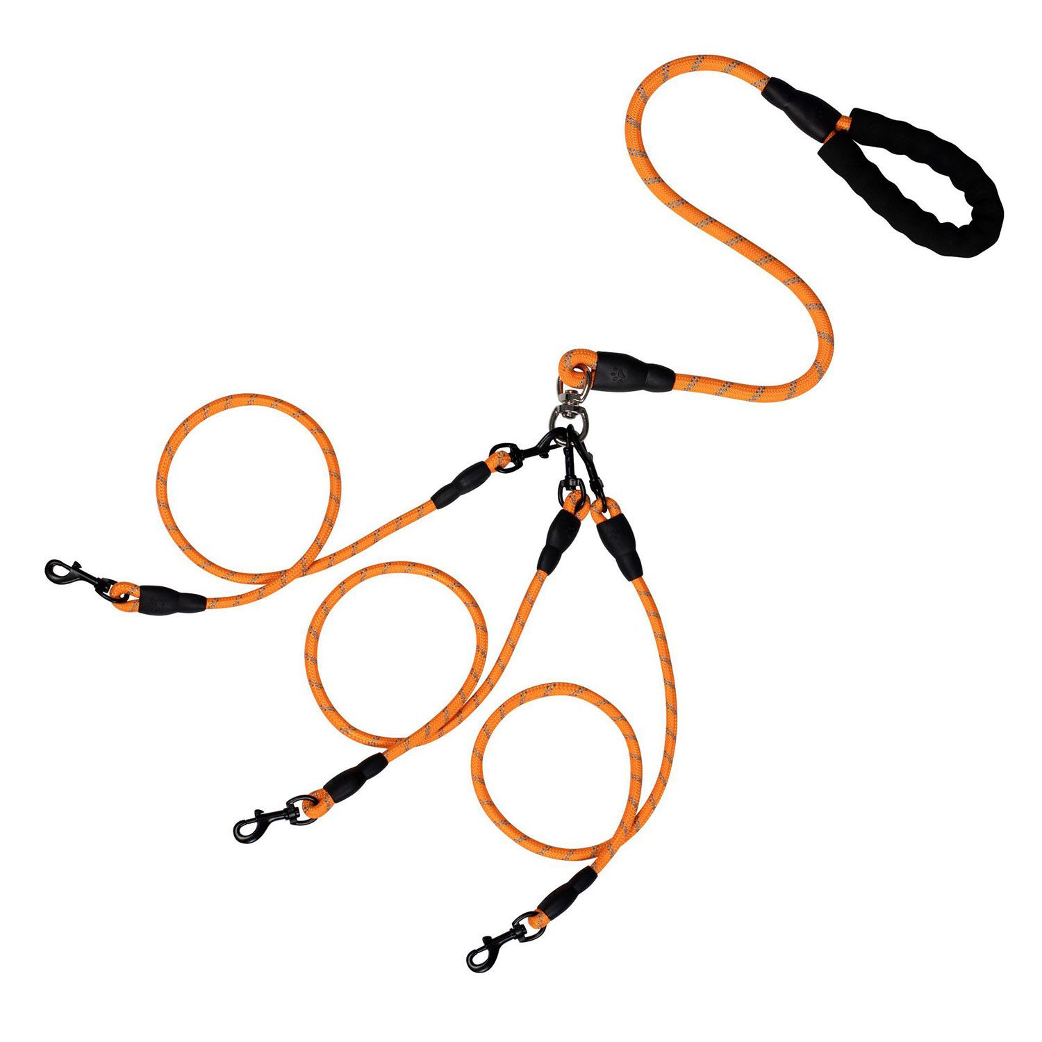 Hundeleine Abnehmbare Hundeleine, 3 in 1 Multi-Leine, Anti-Tangle