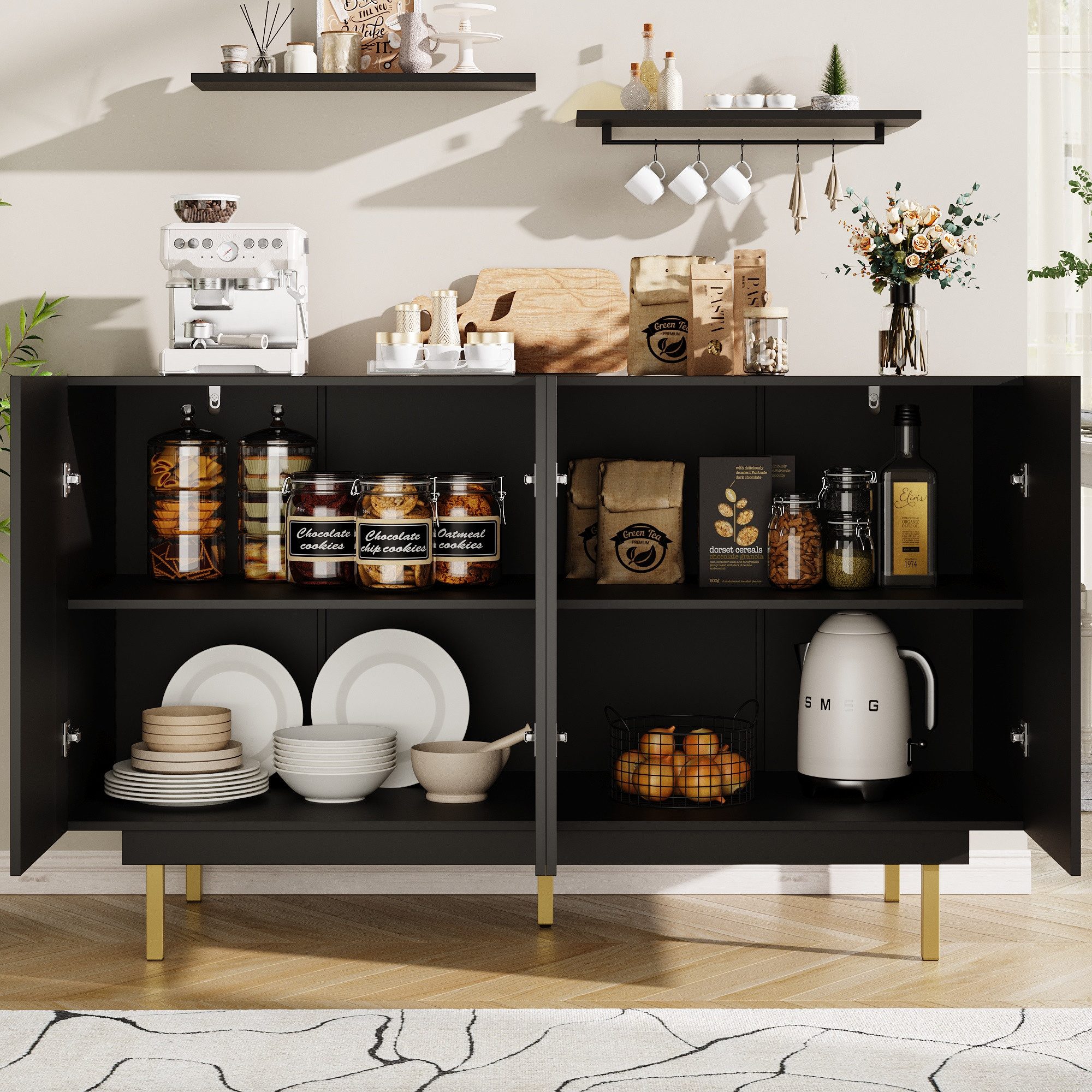 Flieks Sideboard (1 St., B140/T38,5/H82,5 cm, günstig online kaufen