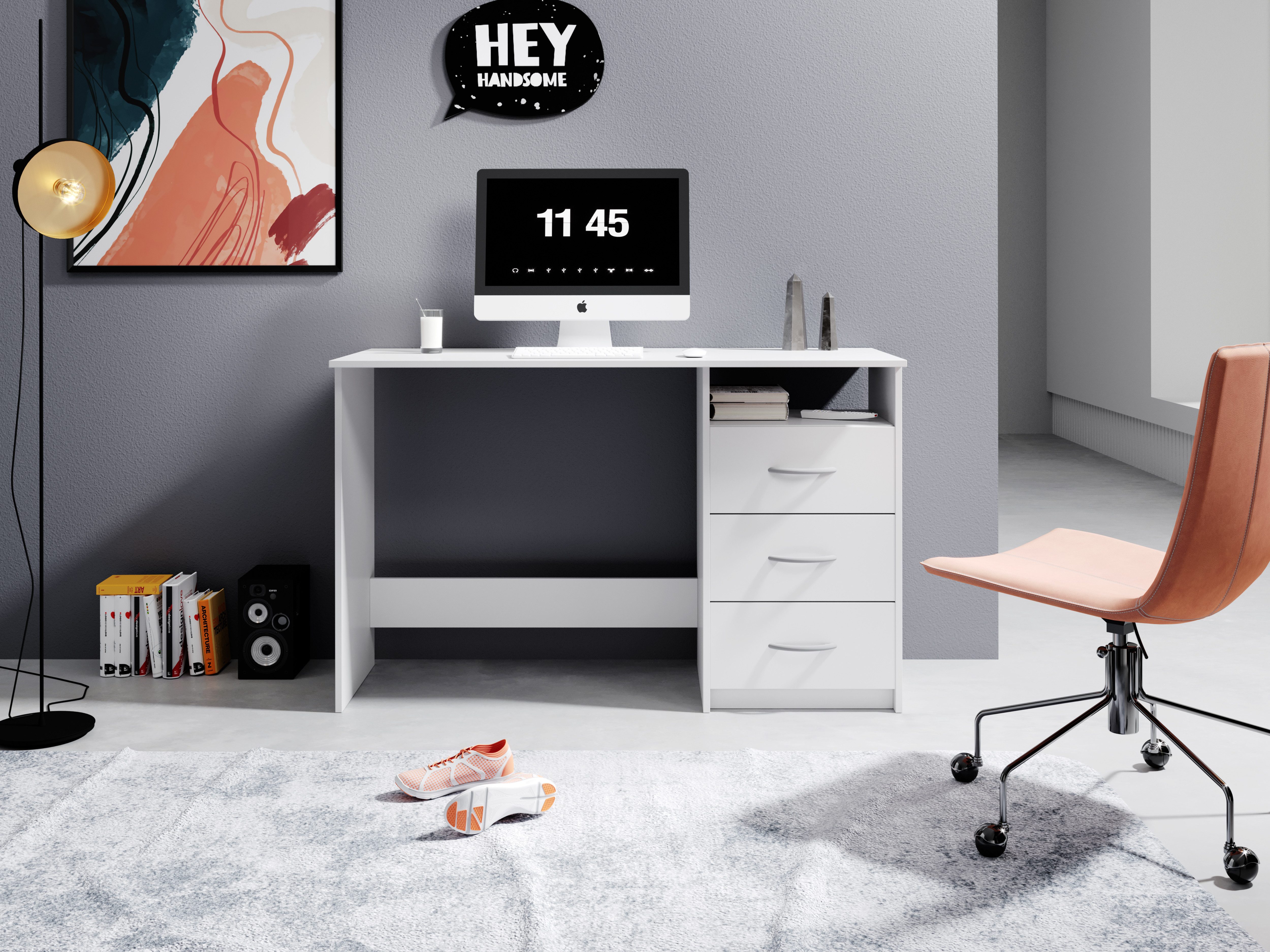 BEGA OFFICE Schreibtisch Adria, Computertisch, Schubkästen günstig online kaufen