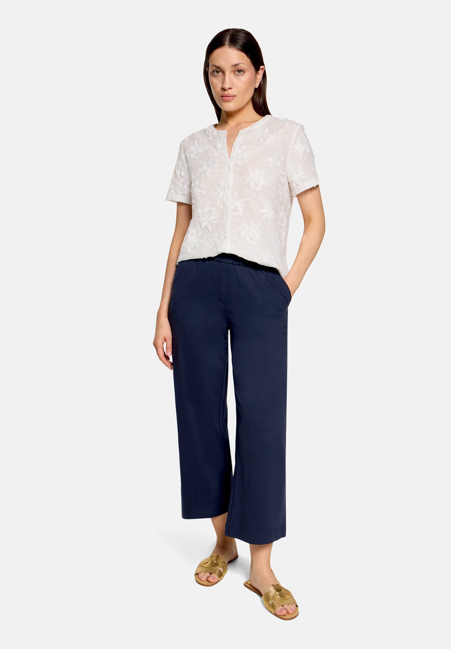 Betty&Co Hemdbluse Damen mit Stickerei