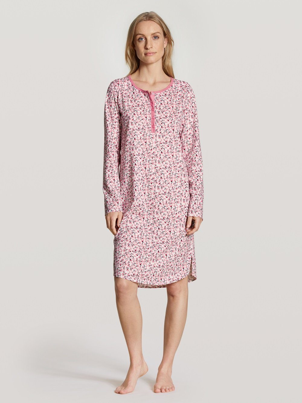 CALIDA Nachthemd Calida Langarm Nachthemd 37156 rosa (1 Stück, 1-tlg., 1 Stück)