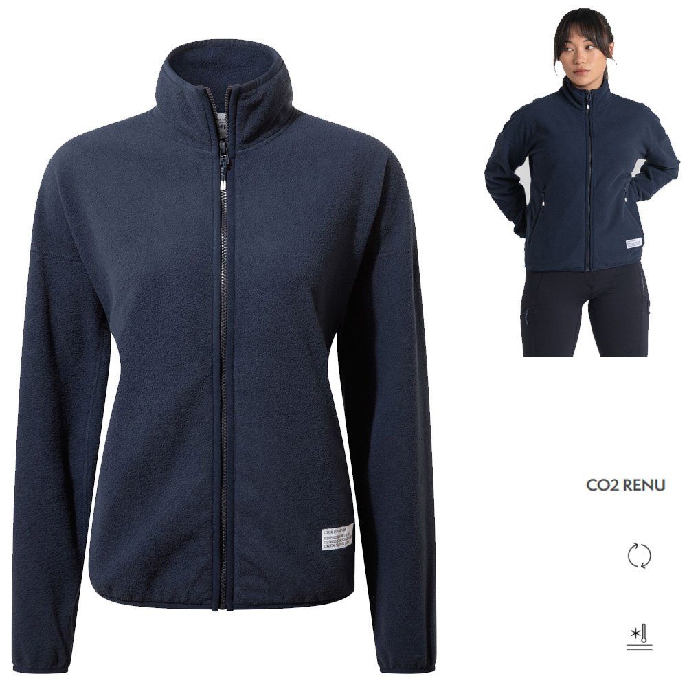 Craghoppers Trekkingjacke Craghoppers - CO2 RENU Damen Microfleece Jacke Fleecejacke, navy