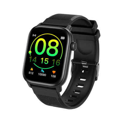 RIVERSONG Smarte Armbanduhr Motive 3 Smartwatch (4,29 cm/1,69 Zoll, Android IOS) Sparset, 1-tlg., smarte Armbanduhr mit vielen Funktionen, Ladekabel, Beschreibung, weiches Silikonarmband