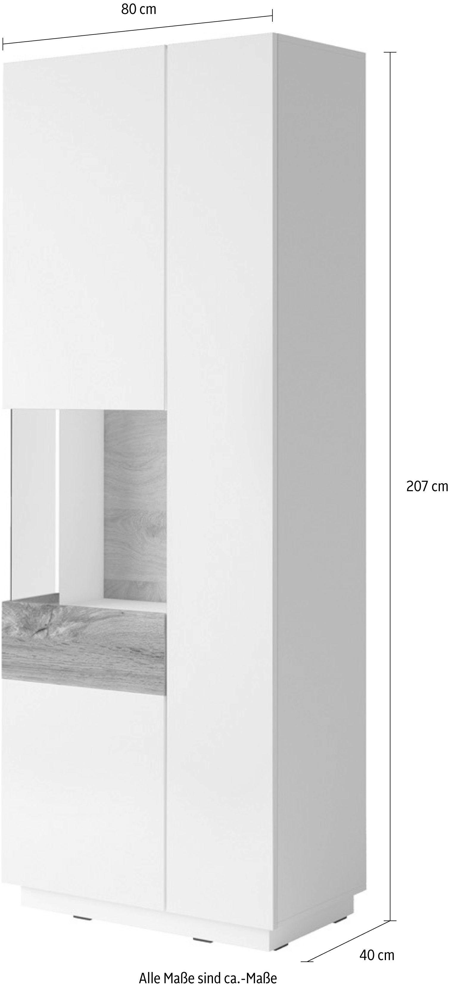 OTTO home Vitrine SILKE Höhe 207 cm