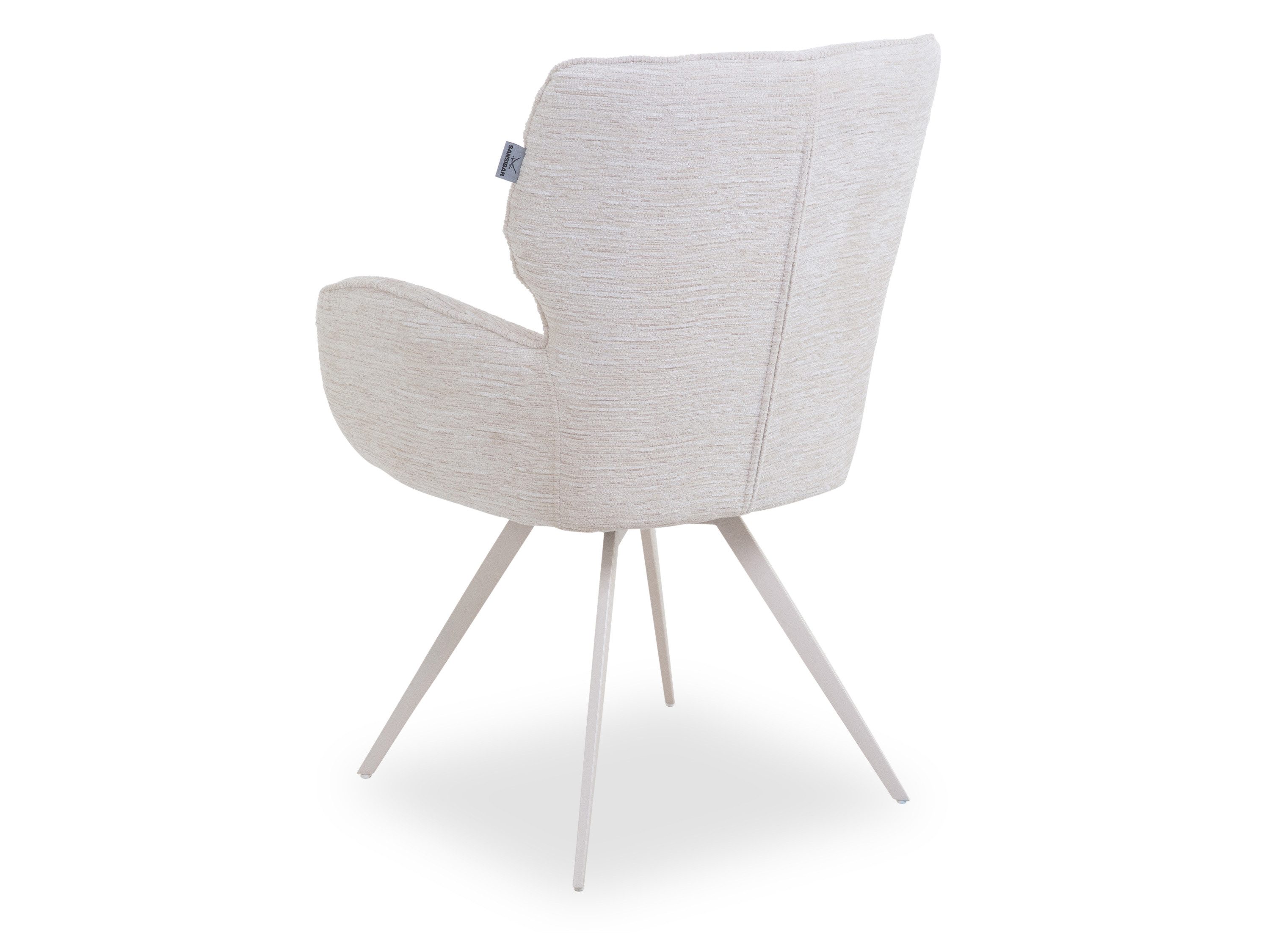 SANSIBAR LIVING Esszimmerstuhl Polsterstuhl SANSIBAR HELLAND BHT 65x91x59 cm beige Esszimmerstuhl