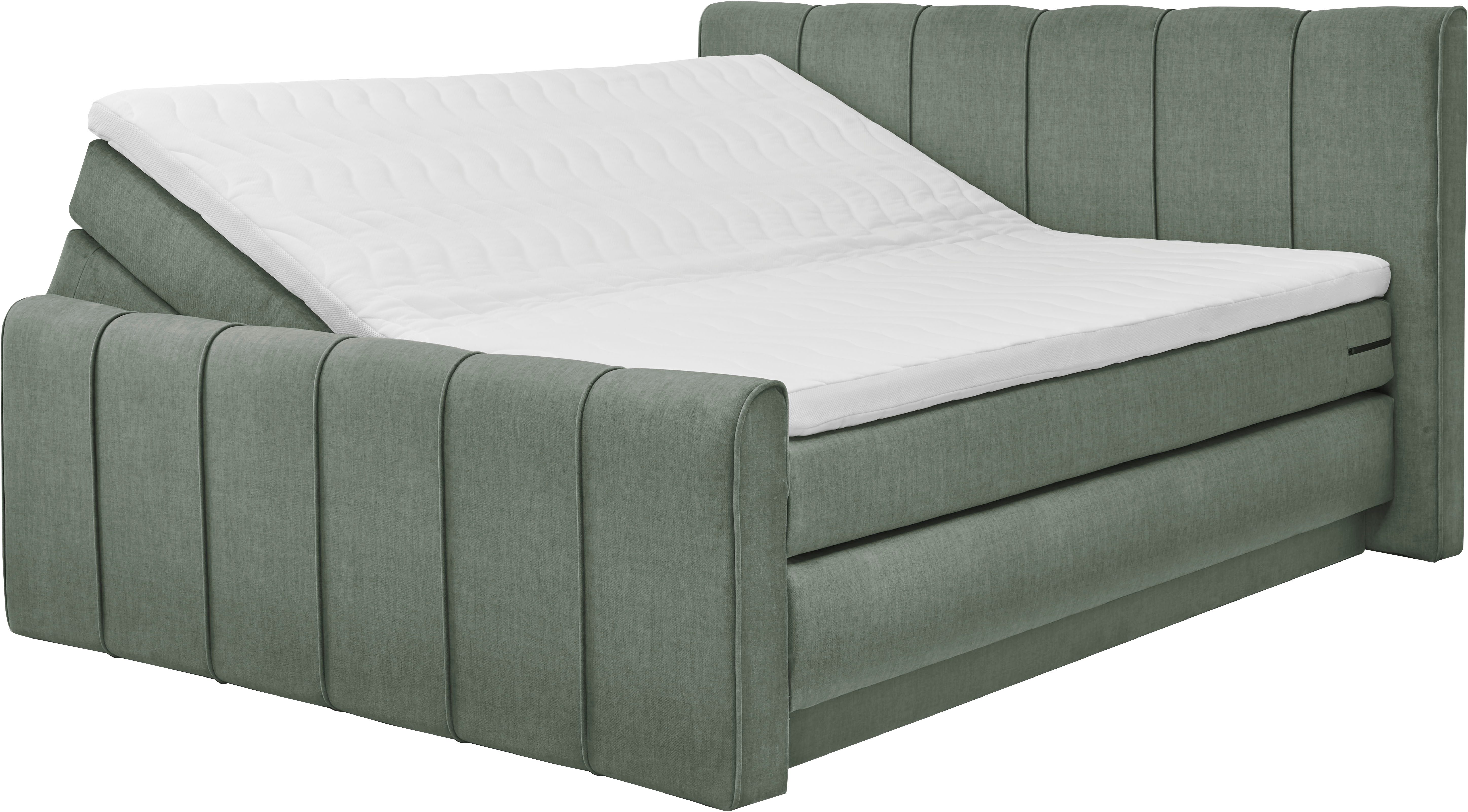 set one by Musterring Boxspringbett Fairfield, mit Bettkasten, Kopfteil mit Keder, Breite 160 cm oder 180 cm