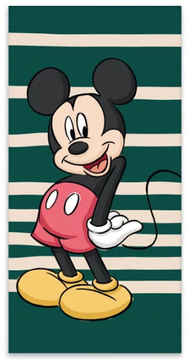 Disney Badetuch Disney Mickey Green Badetuch, Strandtuch 60x120cm, 100% Bau günstig online kaufen
