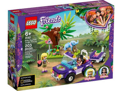 LEGO® Konstruktionsspielsteine LEGO® Friends - Rettung des Elefantenbabys mit, (Set, 203 St)