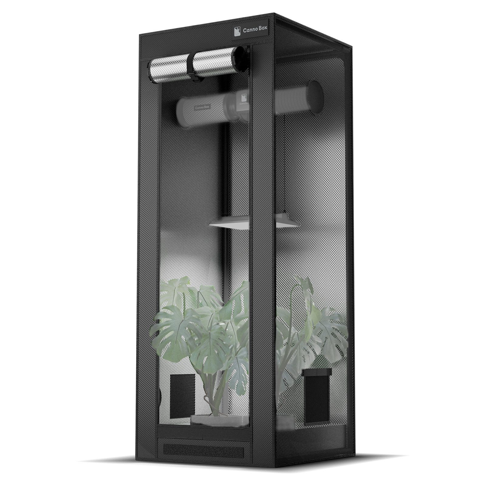 CannoBox Gewächshaus Growzelt, BxTxH: 60 x 60 x 160 cm, 100 % lichtdichte G günstig online kaufen