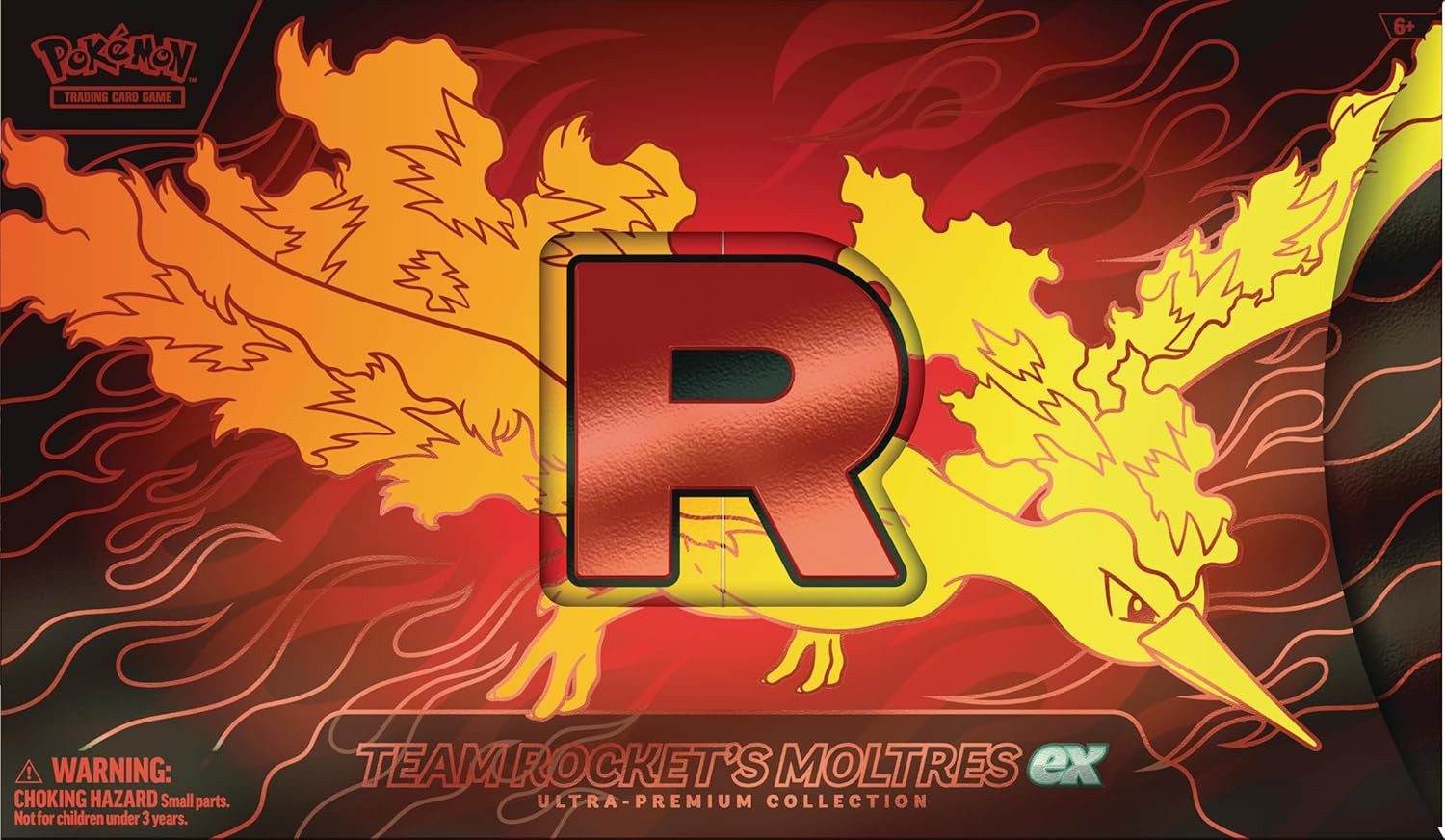 The Pokémon Company International Sammelkarte Pokémon TCG Team Rocket's Moltres ex Ultra-Premium