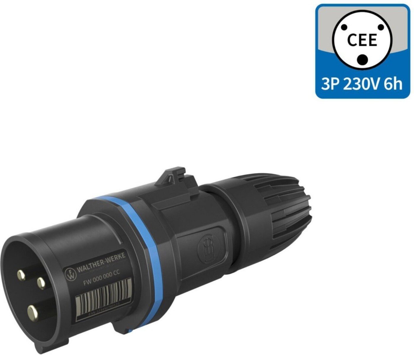 Walther Elektroauto-Ladestation Walther Werke CEE NEO Stecker FW211306CC