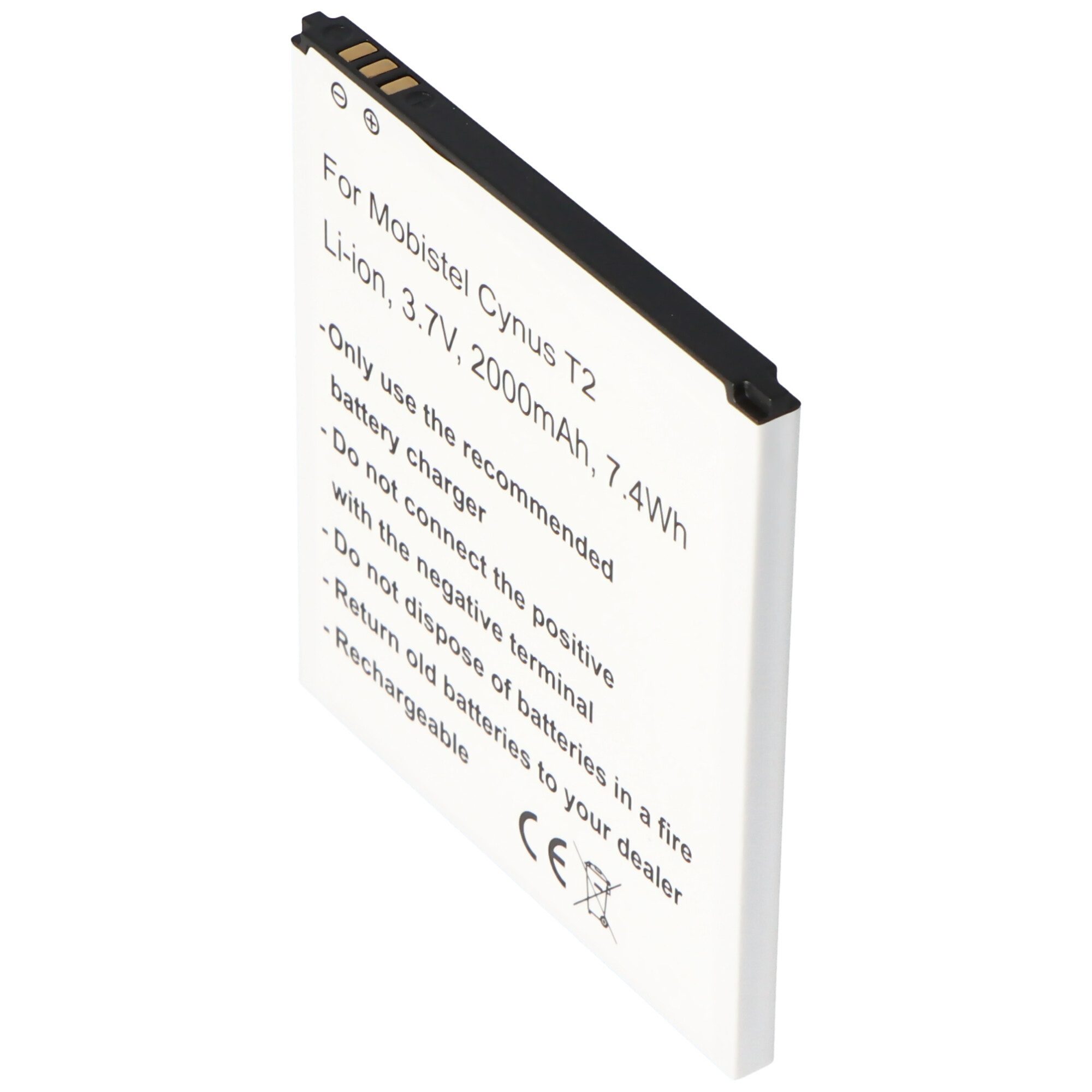 AccuCell MOBISTEL Cynus T2 Akku als Nachbau von Accucell passend für MT-9081W Akku 2000 mAh (3,7 V)