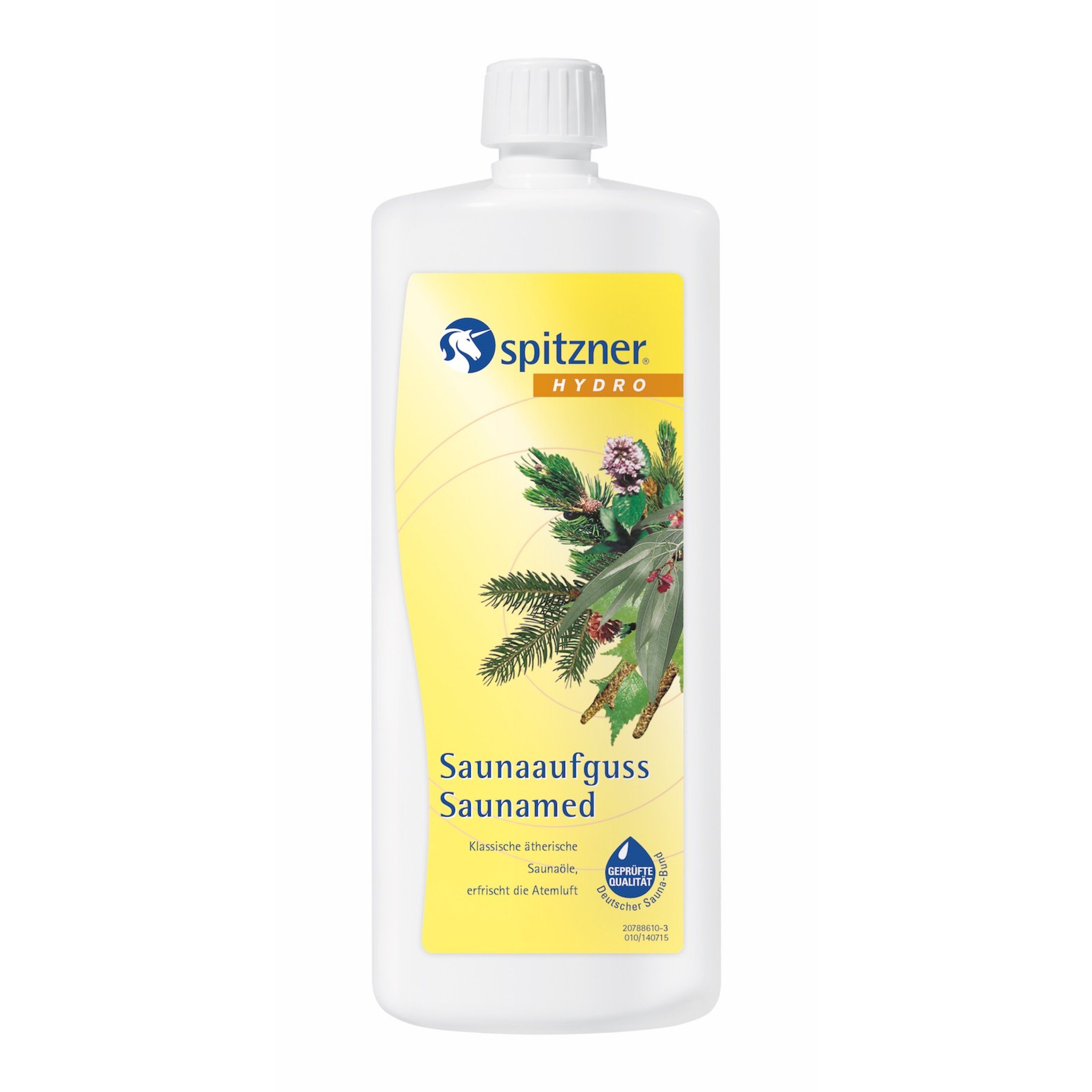 Spitzner Aufgusskonzentrat Spitzner Saunaaufguss Saunamed 1 Liter Gesundheits-Saunaaufguss 1000