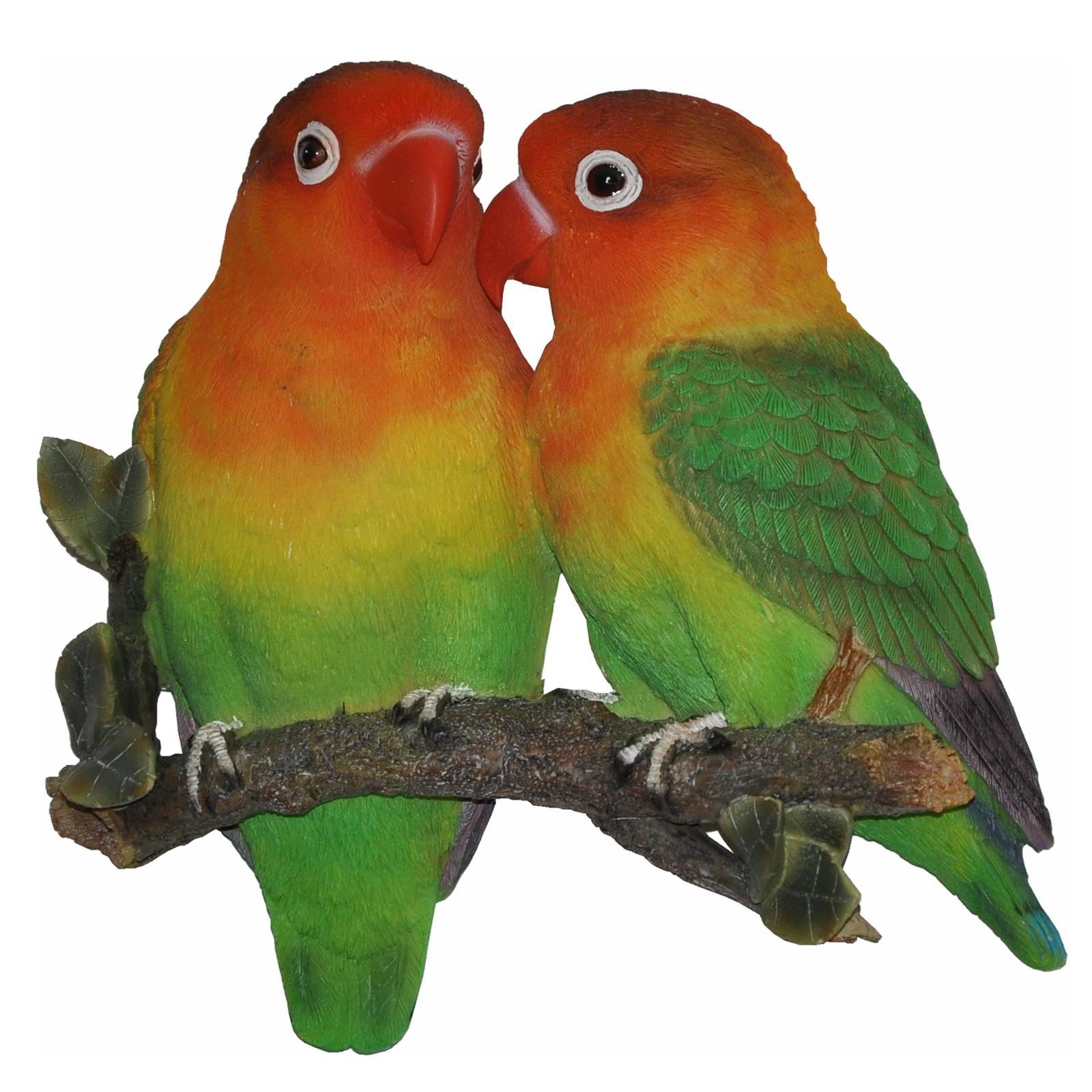 dazikemo Gartenfigur Dekofigur Wandfigur Lovebirds Vögel – Bild 3 von 5