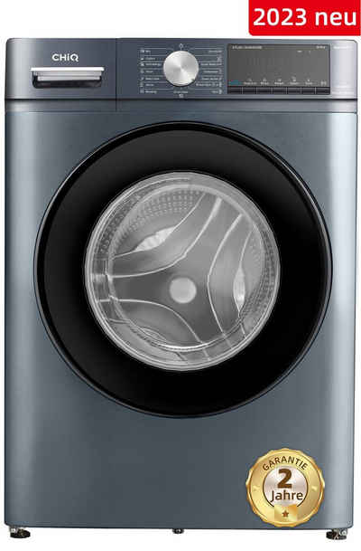 CHiQ Waschmaschine CFL80-14586IM3XB, 8 kg, 1400 U/min, Inverter-Motor, Dampfwäsche, 12 Jahre Gratis Garantie auf den Motor