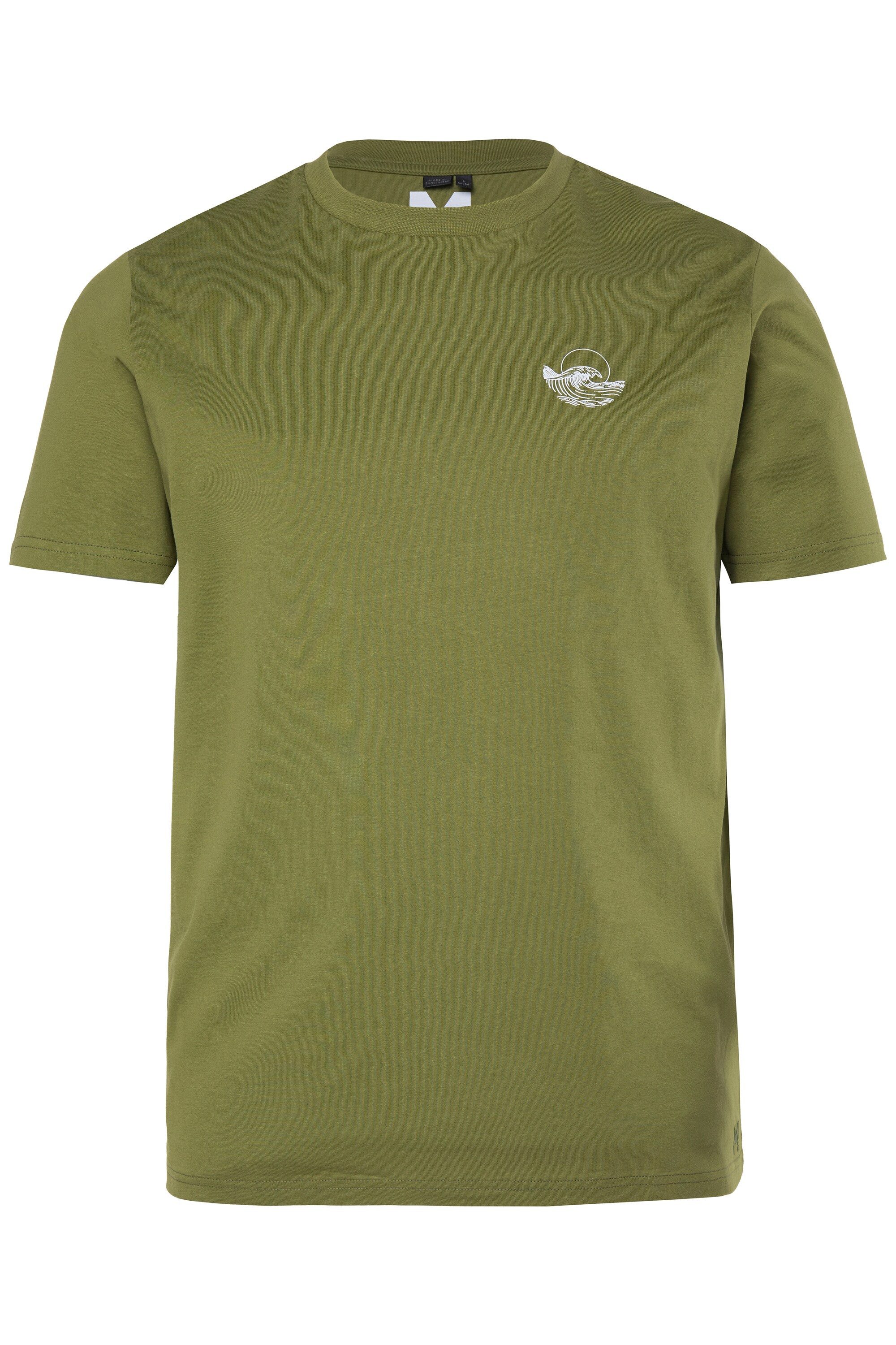Men Plus T-Shirt T-Shirt Halbarm kleiner Print