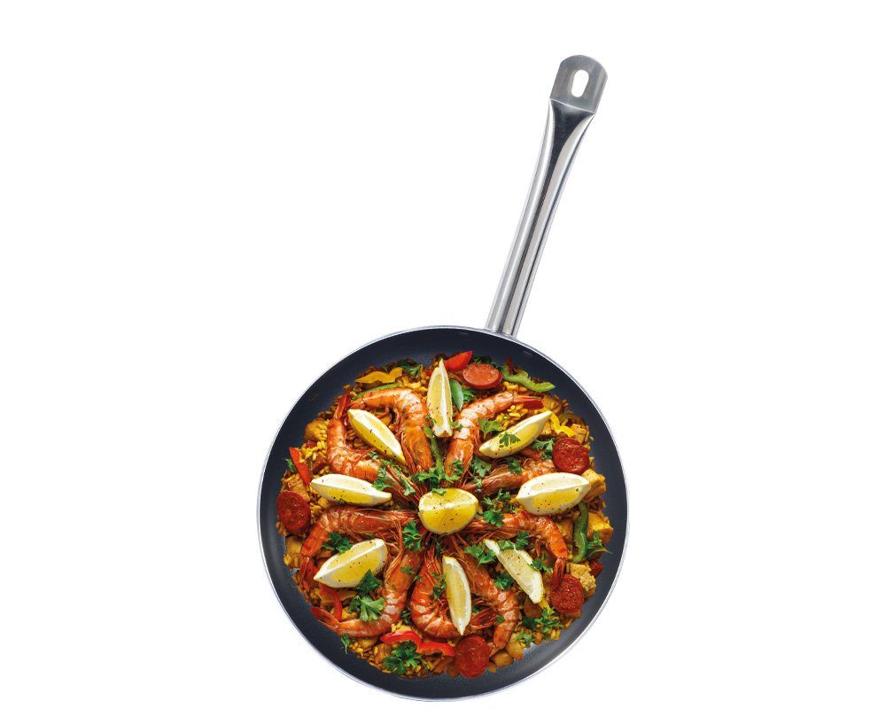 Gustav Voss Pfannen-Set Bratpfannenset PIRÄUS Induktions-Bratpfannen, Aluminium (Bratpfannenset, 3-tlg., Pfannenset Ø 20+24+28 cm), spülmaschinengeeignet