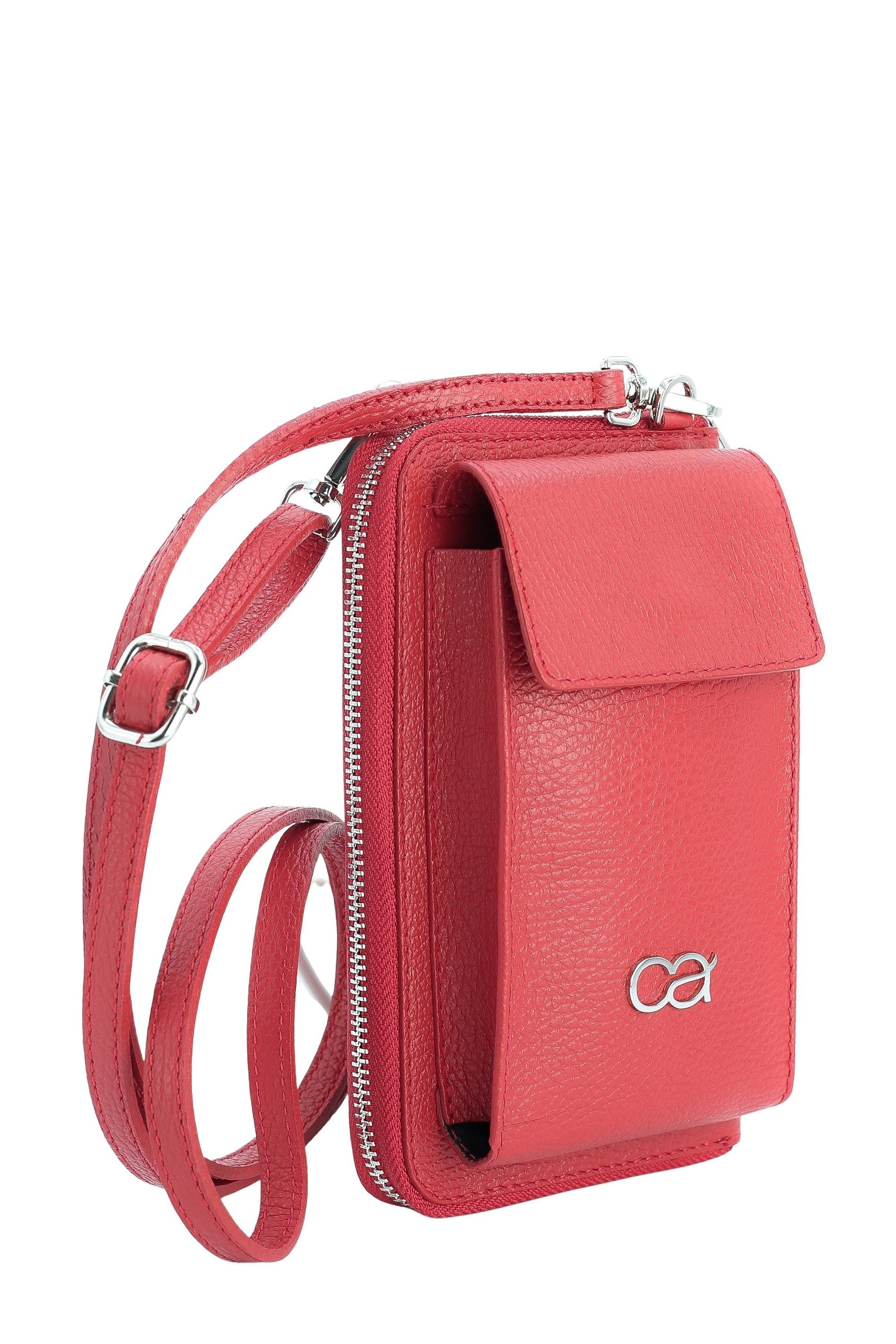 COLLEZIONE ALESSANDRO Umhängetasche Event, Echt Leder Handy Geldbörse zum Umhängen