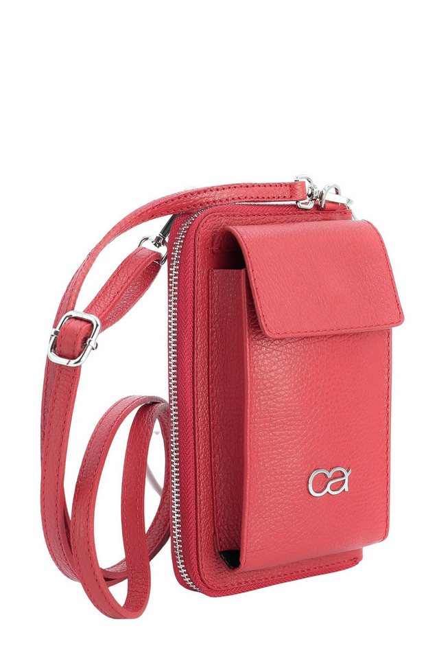 COLLEZIONE ALESSANDRO Umhängetasche Event, Echt Leder Handy Geldbörse zum Umhängen