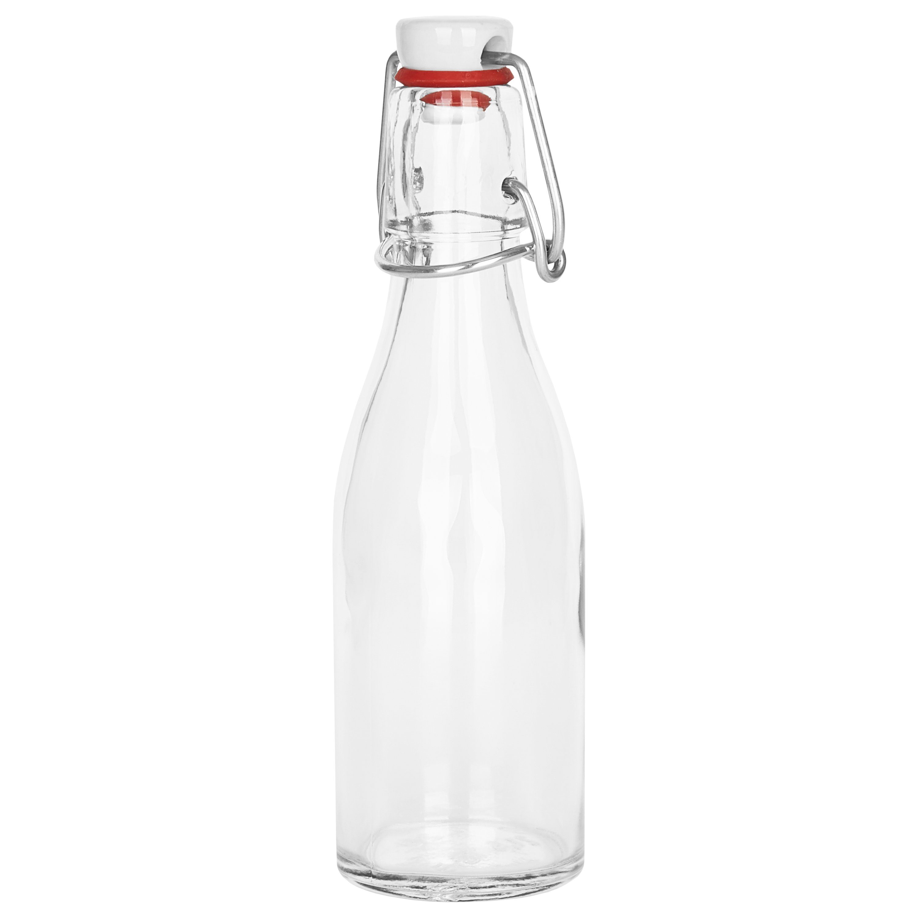 Glasflasche - Bügelflasche 6er Glas ml Most, für Vorratsglas 200 Bügelverschluss + Set MamboCat