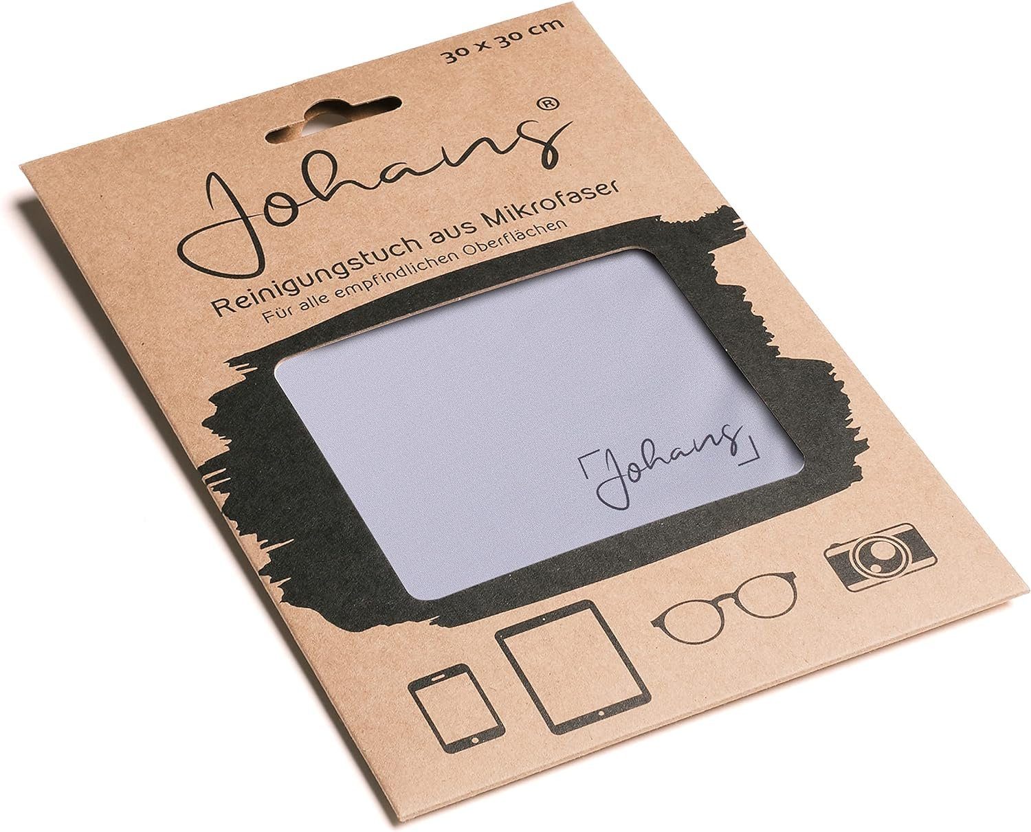 & Handy, XXL Brillenputztuch Flieder Funktion Brille, Design, Tablet - Optikerqualität, & (30x30cm, Co., Bildschirmreinigungstuch & Mikrofasertuch fusselfrei) waschbar Johans