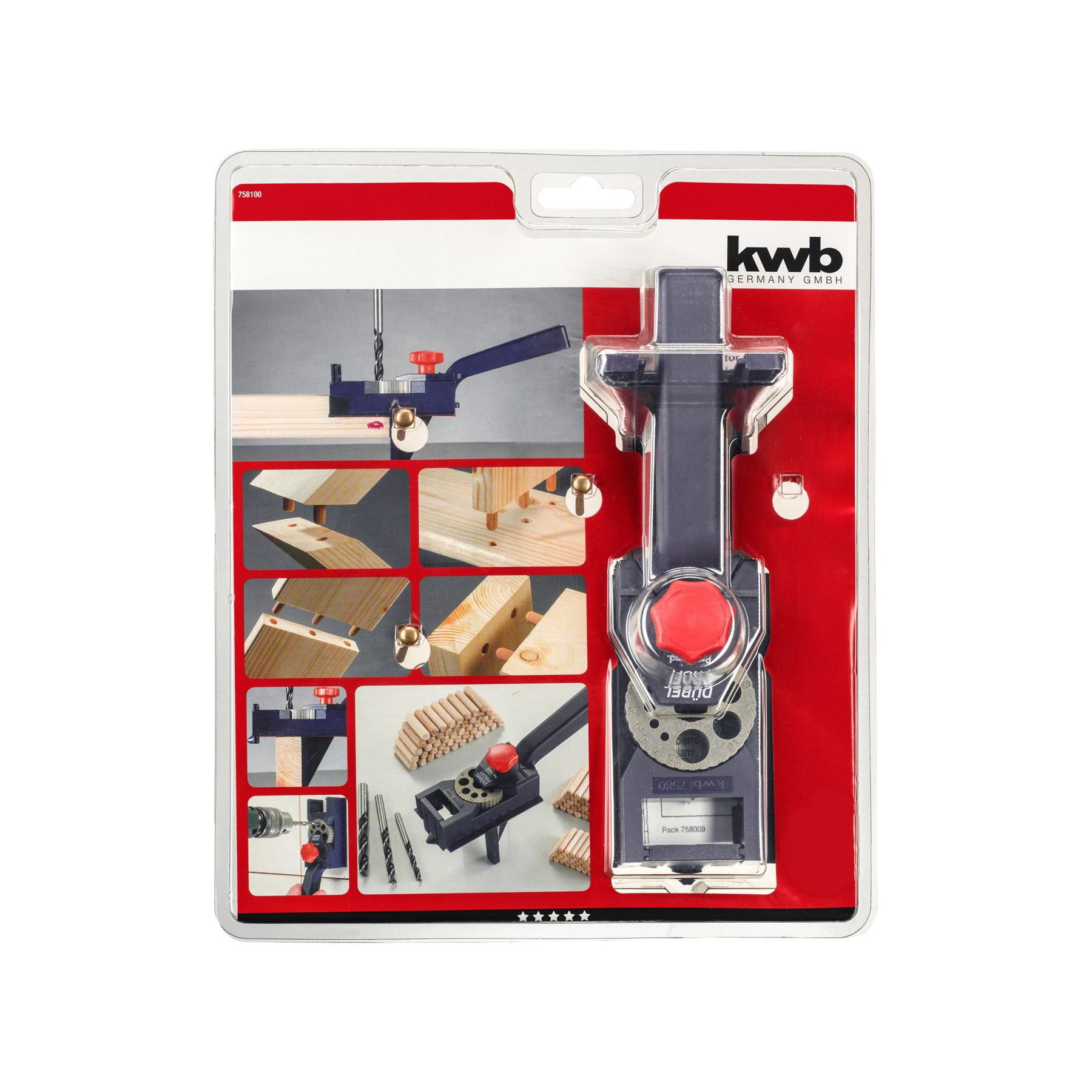 kwb Bohrlehre KWB Dübel-Bohrlehre-Set DÜBELPROFI, 758100, 154-teilig