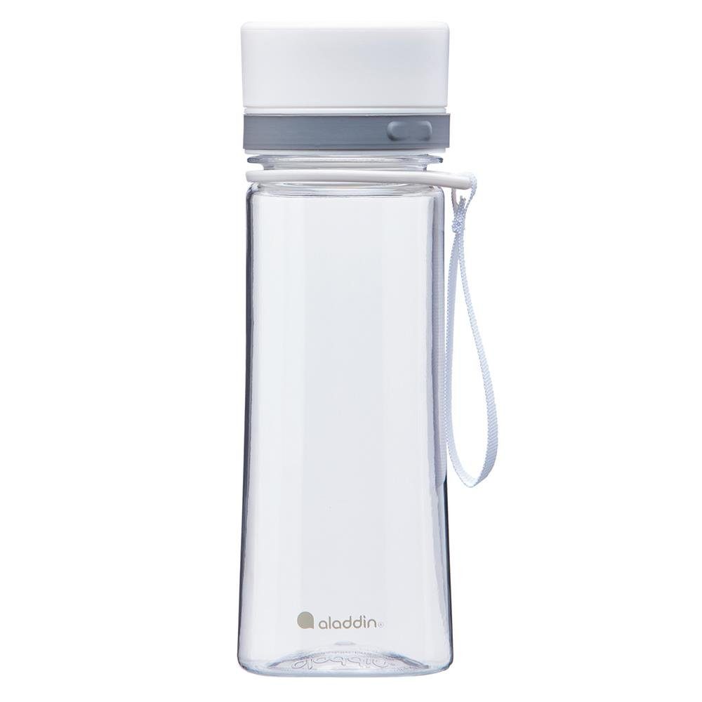 aladdin Trinkflasche Aveo, Clear & White, 350 ml, BPA-frei, auslaufsicher