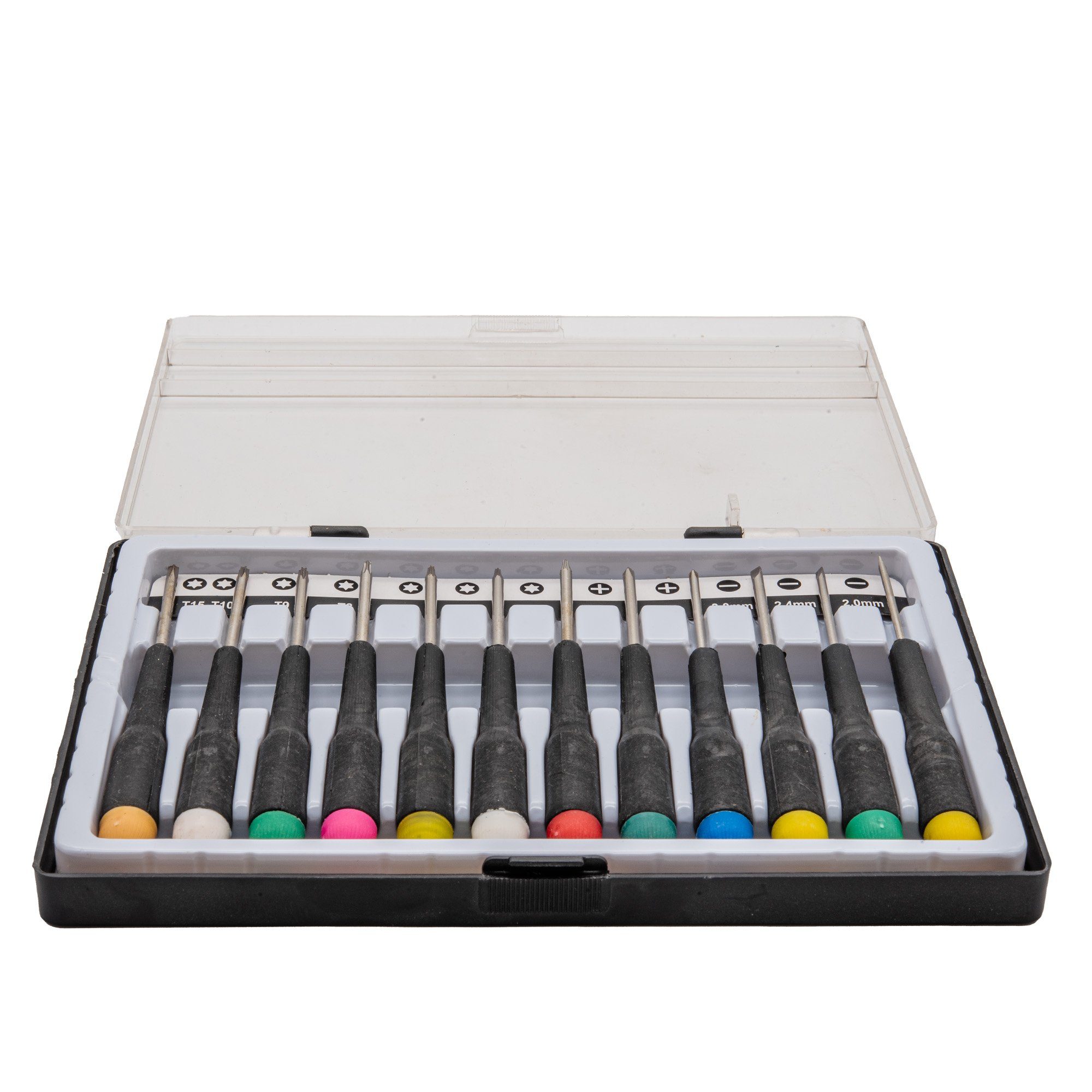 TSB Werk Schraubendreher 12 Präzision Schraubendreher Schraubenzieher, Feinwerkzeug, Torx, Schlitz, Kreuz, Set