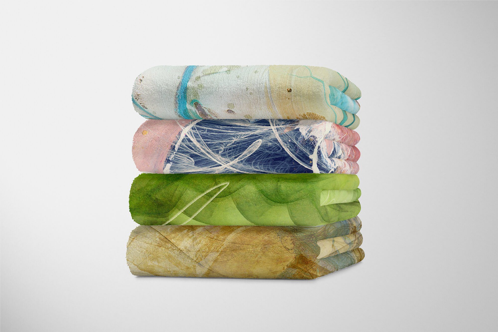 Sinus Baumwolle-Polyester-Mix Art Handtücher Handtuch abstrakten Kuscheldecke Strandhandtuch Motiv, Saunatuch (1-St), mit Handtuch Enigma