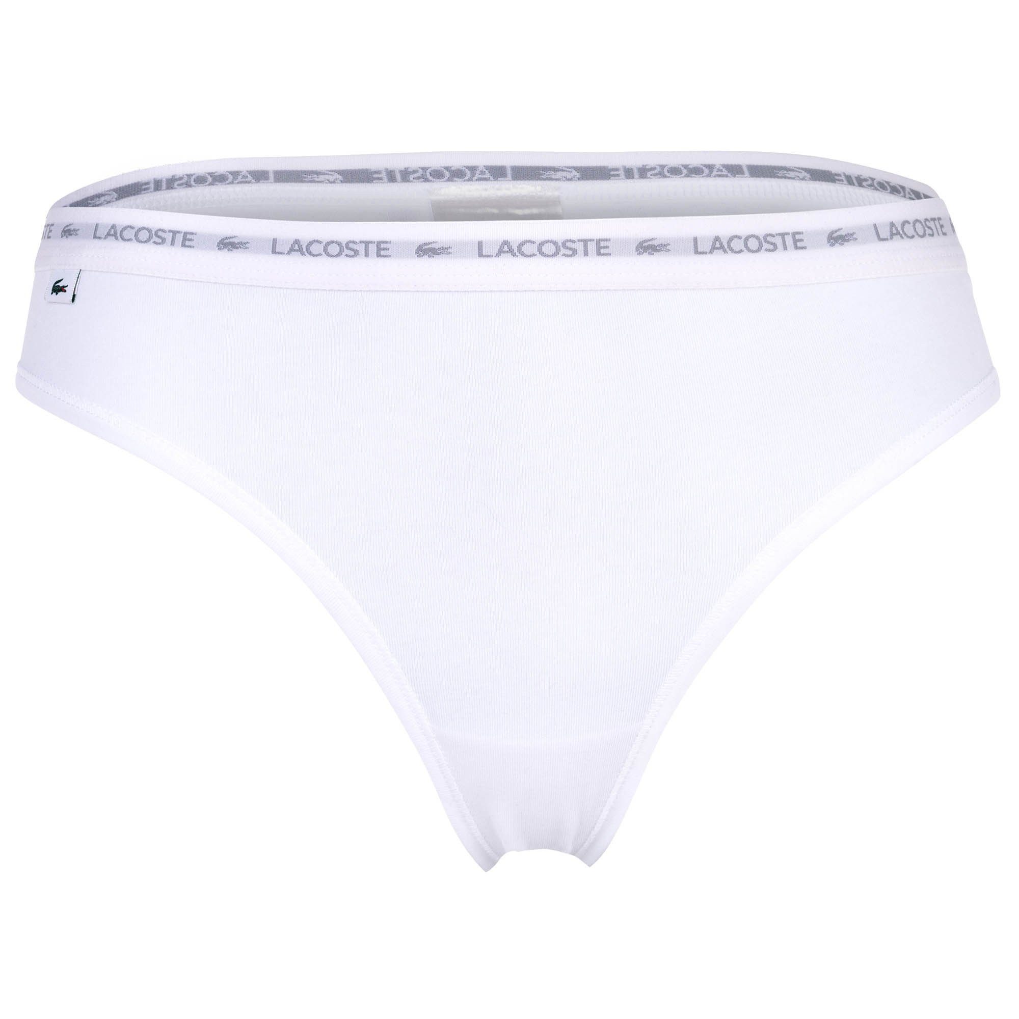 Lacoste String Damen String 3er Pack Baumwolle (Packung, 3er Pack)
