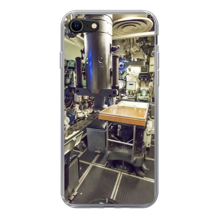 MuchoWow Handyhülle Das Innere eines alten U-Boots Handyhülle Apple iPhone 8 Smartphone-Bumper Print Handy Schutzhülle