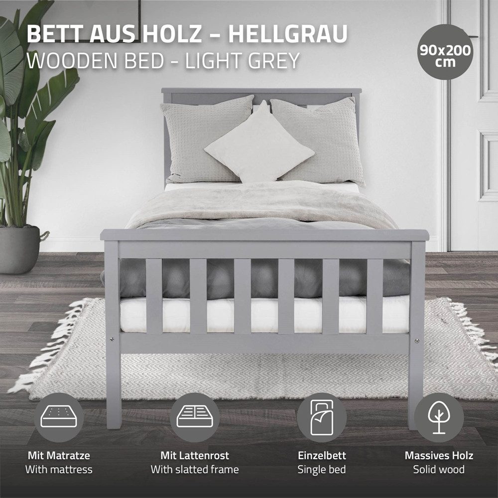 ML-DESIGN Bettgestell Holz Tagesbett, Jugend Einzelbett günstig online kaufen