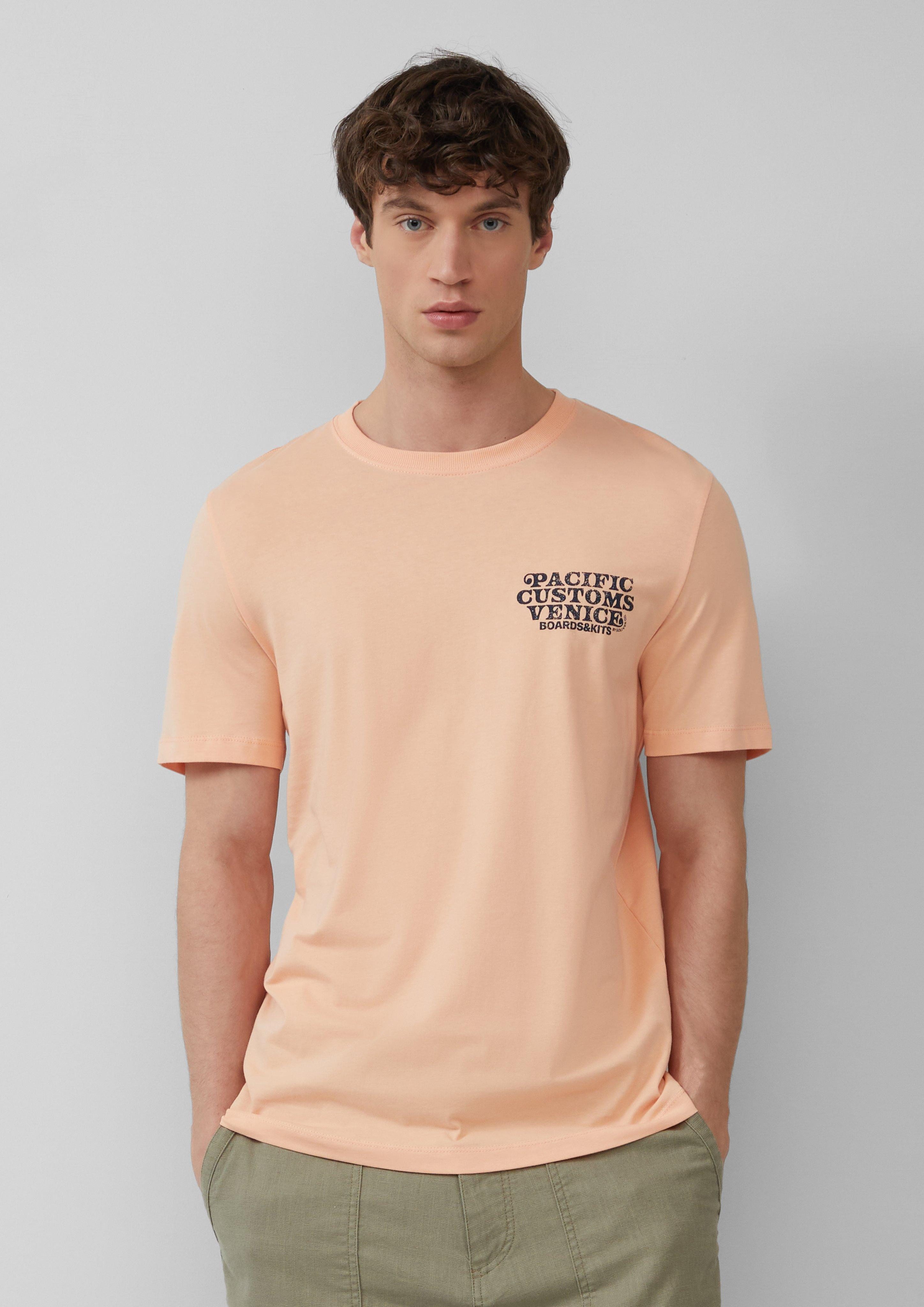 s.Oliver Kurzarmshirt Baumwoll-T-Shirt mit Crewneck und günstig online kaufen