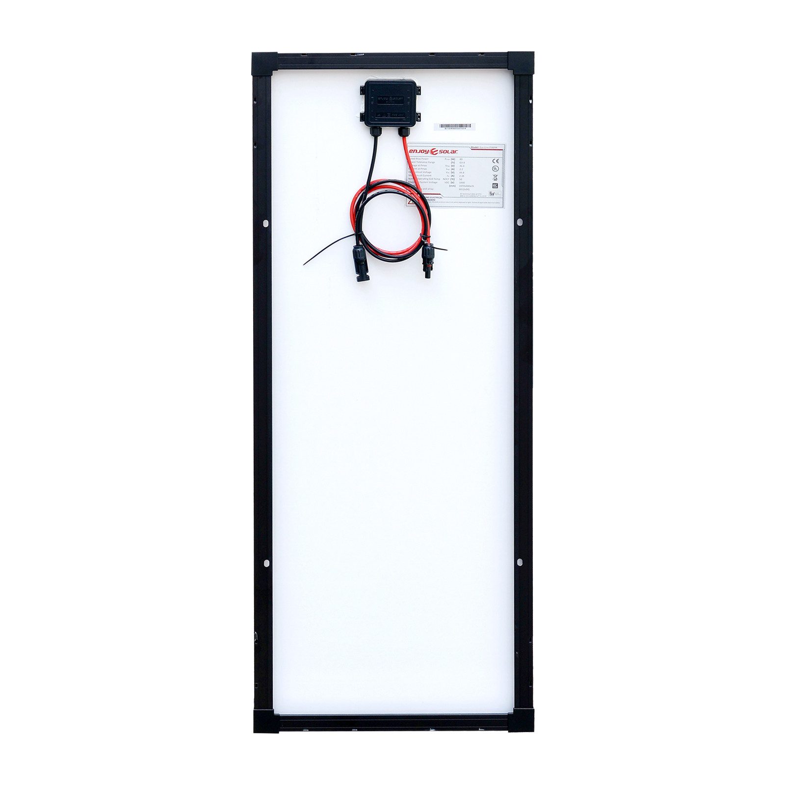 enjoy solar Solarmodul Monokristallines Solarpanel 182mm 10BB, 36V/20W–210W, schwarzer Rahmen, 182mm Monokristalline PERC-Zellen, 182mm Monokristalline PERC-Zellen