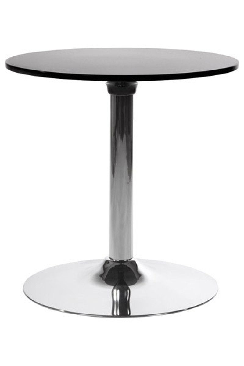 Casa Padrino Bartisch Designer Beistell Tisch aus dem Hause ABS Höhe 60 cm, Tisch Durchmesser 60 cm Schwarz - Cafe Messe Hotel Praxis Kanzlei Einrichtung Beistelltisch