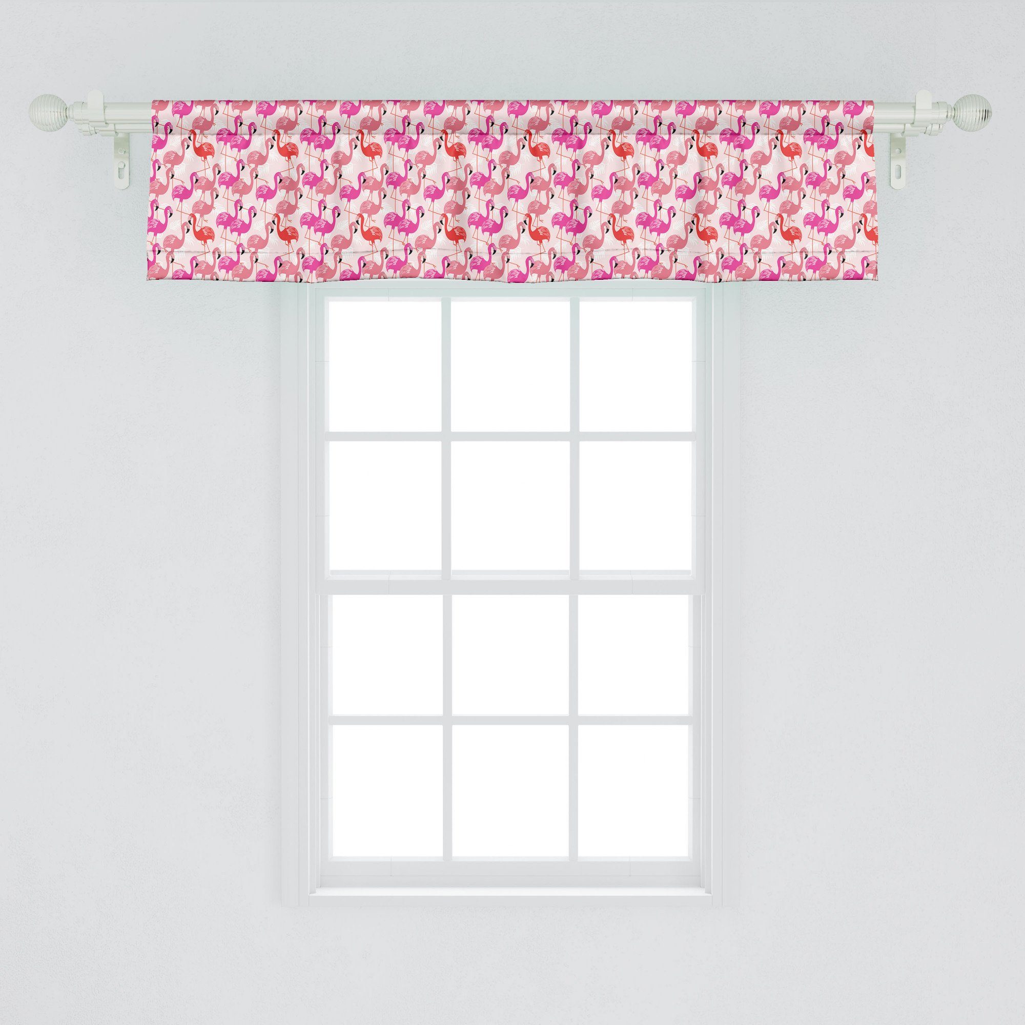 Scheibengardine »Vorhang Volant für Küche Schlafzimmer Dekor mit  Stangentasche«, Abakuhaus, Flamingo Exotische Langbeinige Tiere online  kaufen | OTTO