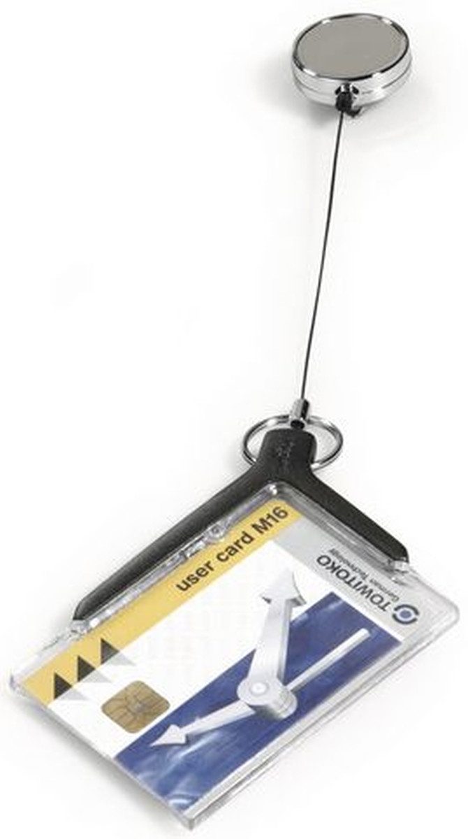 Schreibgeräteetui Sicherheitsausweishalter Card Holder de luxe pro anthrazit VE=10 Stück