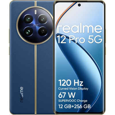 Realme 12 Pro 5G 256 GB / 12 GB - Smartphone - submarine blue Smartphone (6,7 Zoll, 256 GB Speicherplatz)