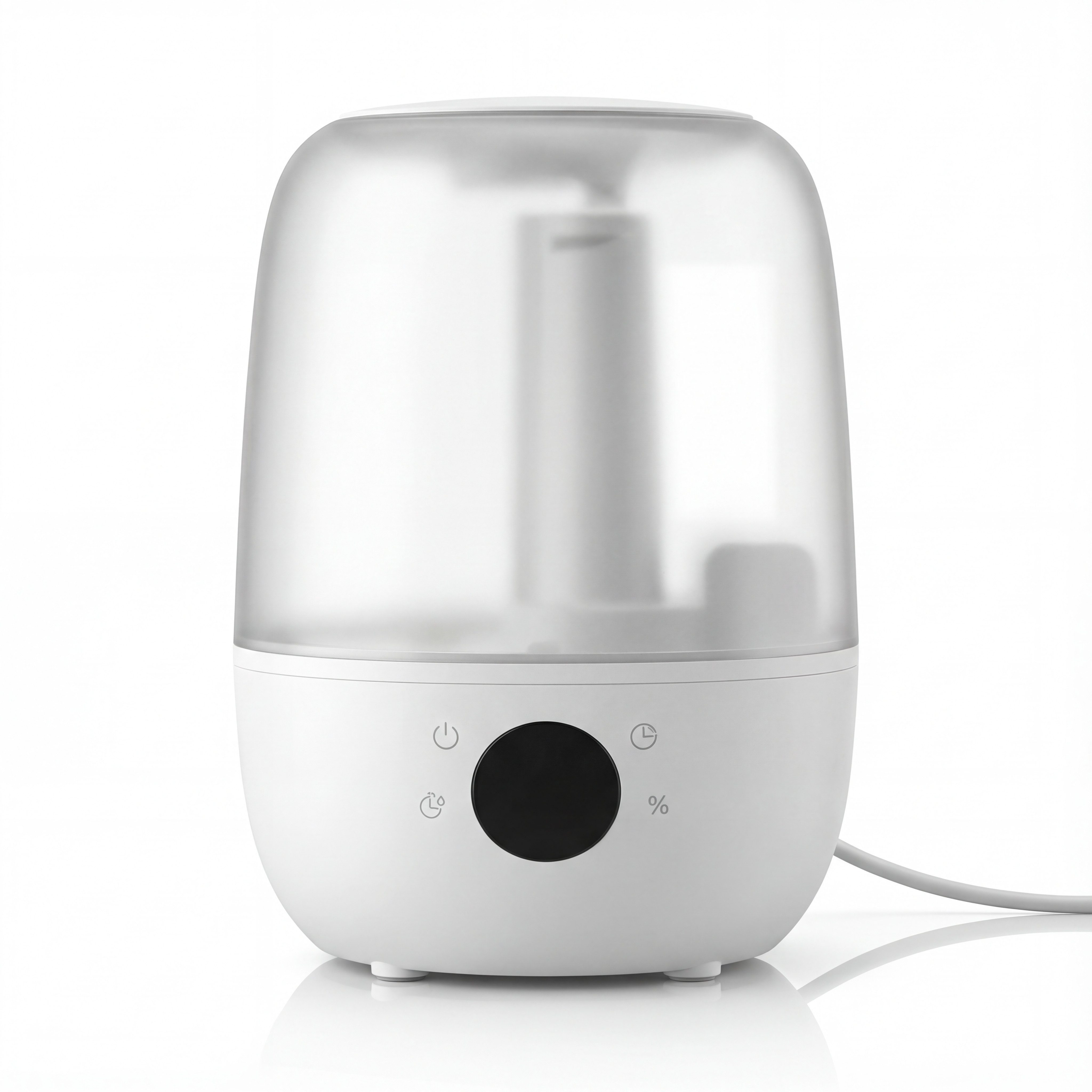 Brandson Luftbefeuchter Digitales Display, 2 L Wassertank, Fernbedienung, 2 l Wassertank, Fernbedienung, 3 Nebelstufen, Timer 1–8 h, leise 35 dBA, Sleep Modus